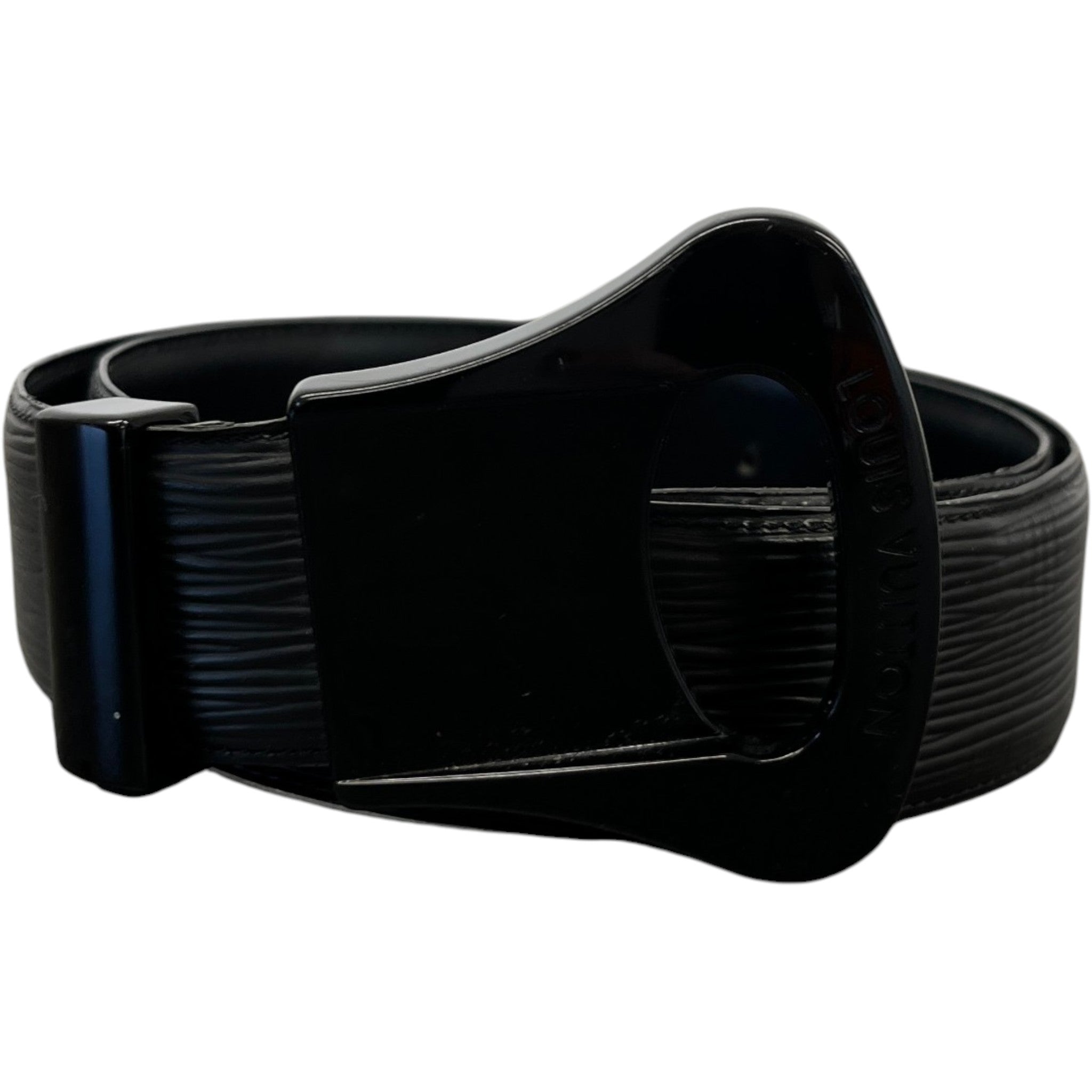Women's Epi Leather Belt Black Size 75CM / UK 6