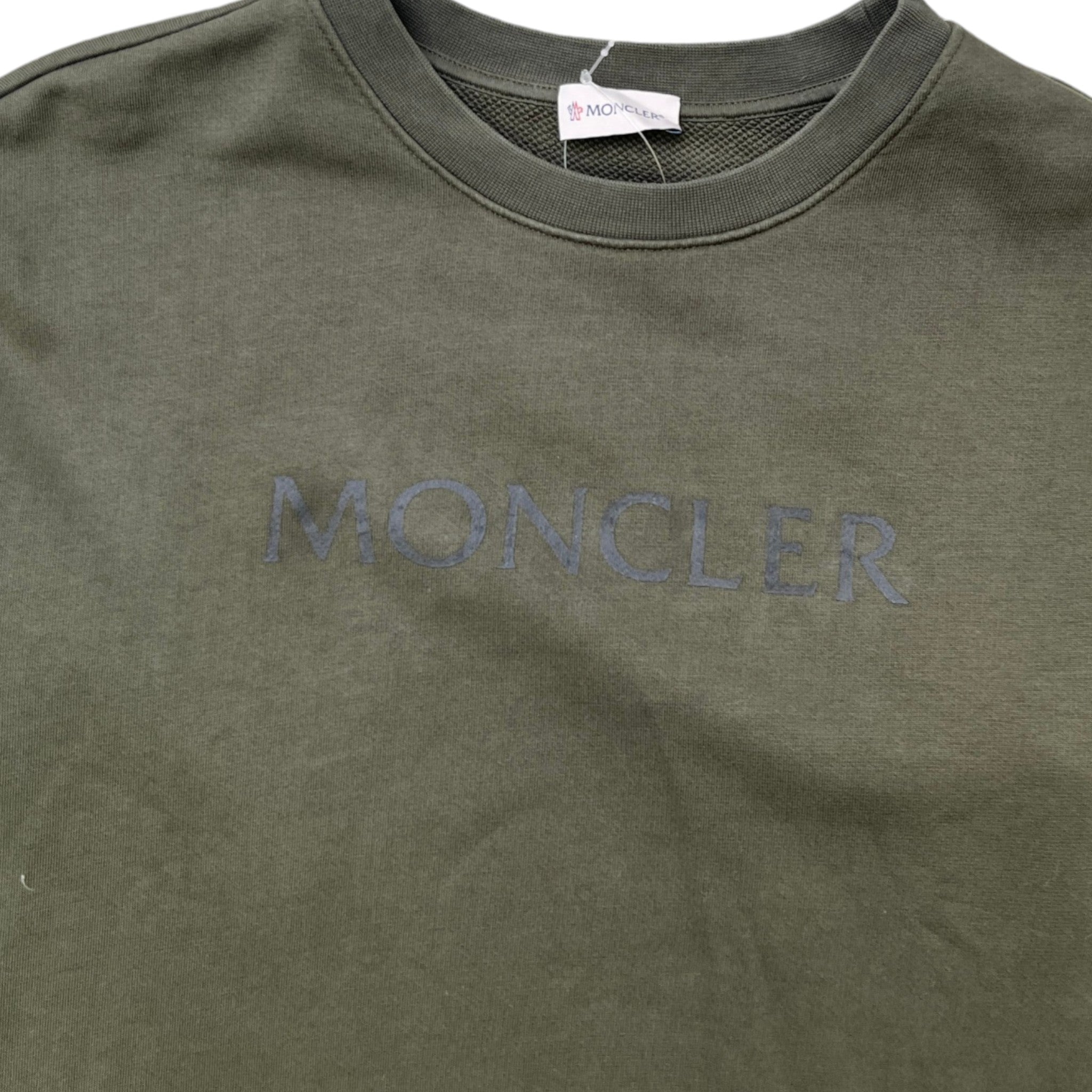 Women's Logo Print Sweatshirt Khaki Size S