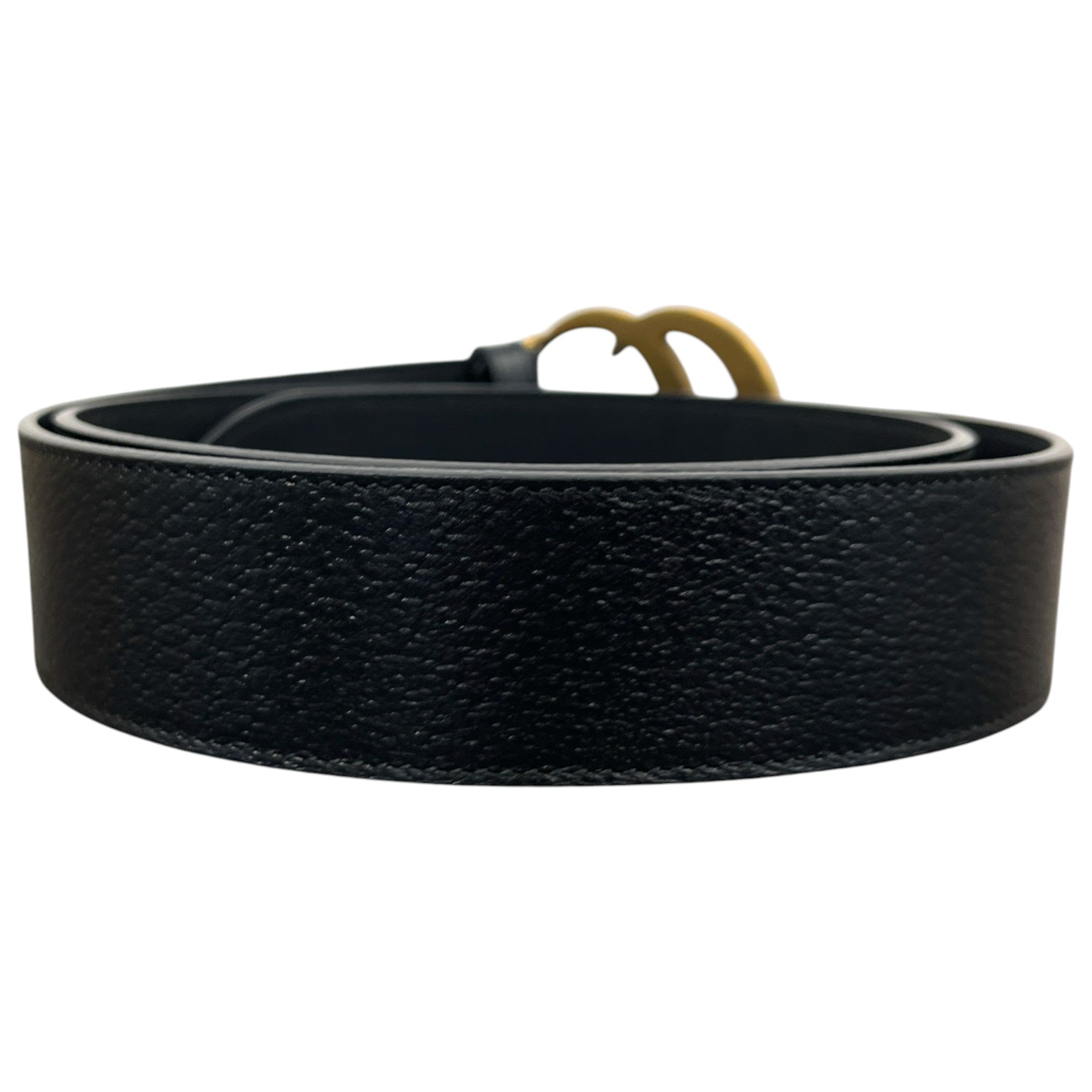 Men's Gg Marmont Interlocking G Belt Black Size Waist 40"