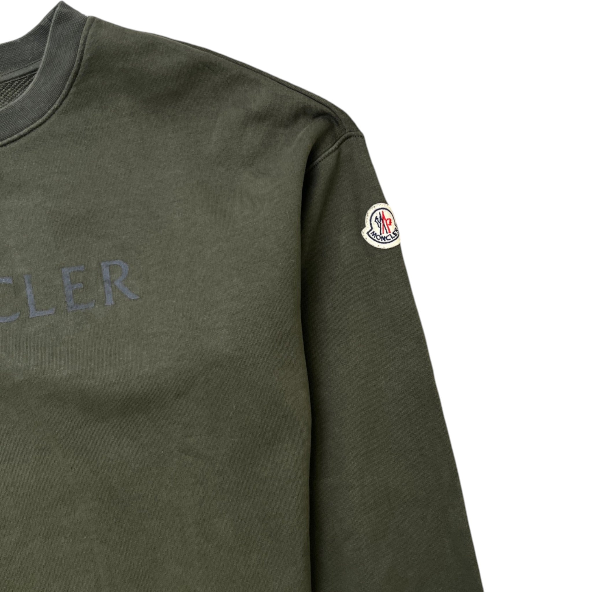 Women's Logo Print Sweatshirt Khaki Size S