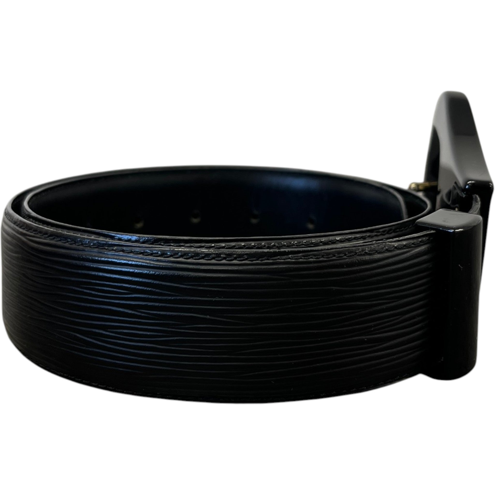 Women's Epi Leather Belt Black Size 75CM / UK 6