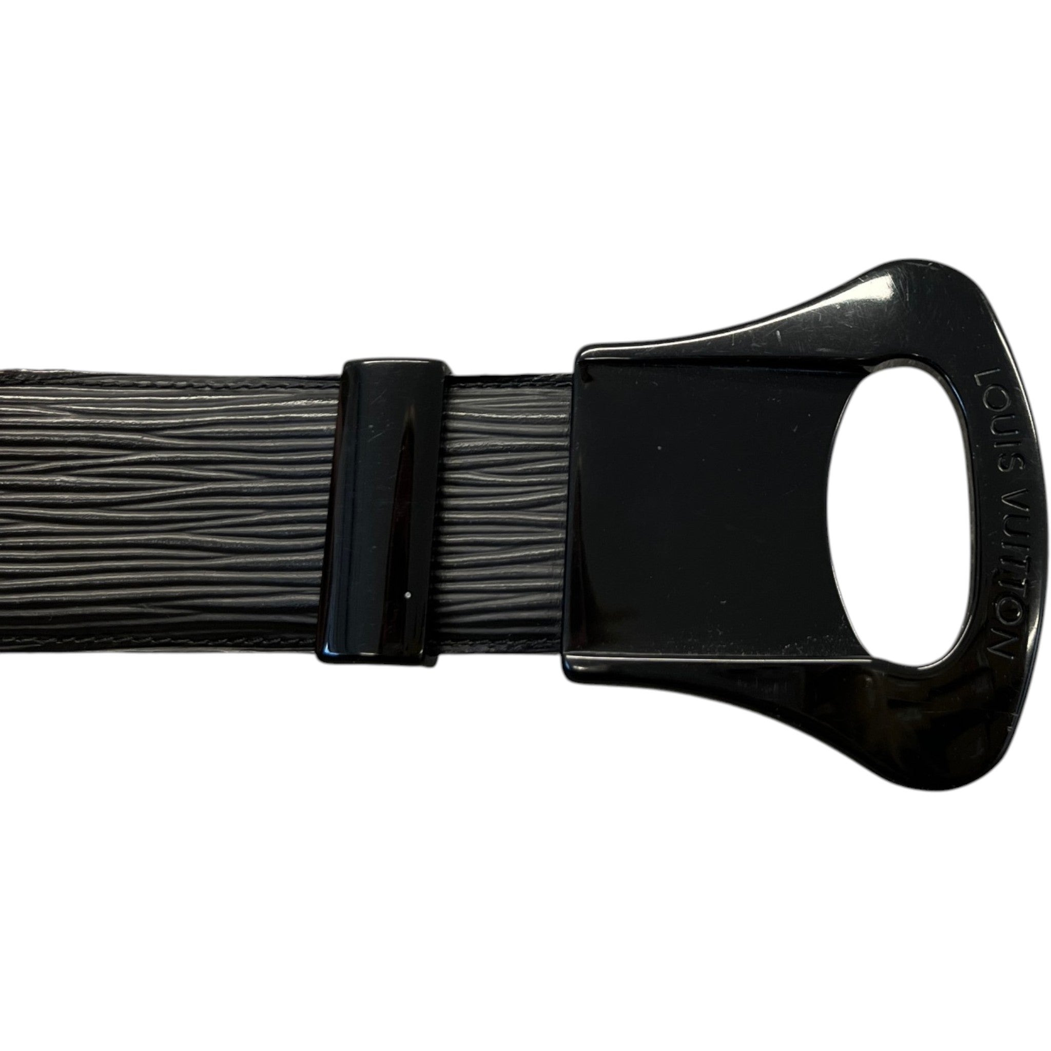 Women's Epi Leather Belt Black Size 75CM / UK 6