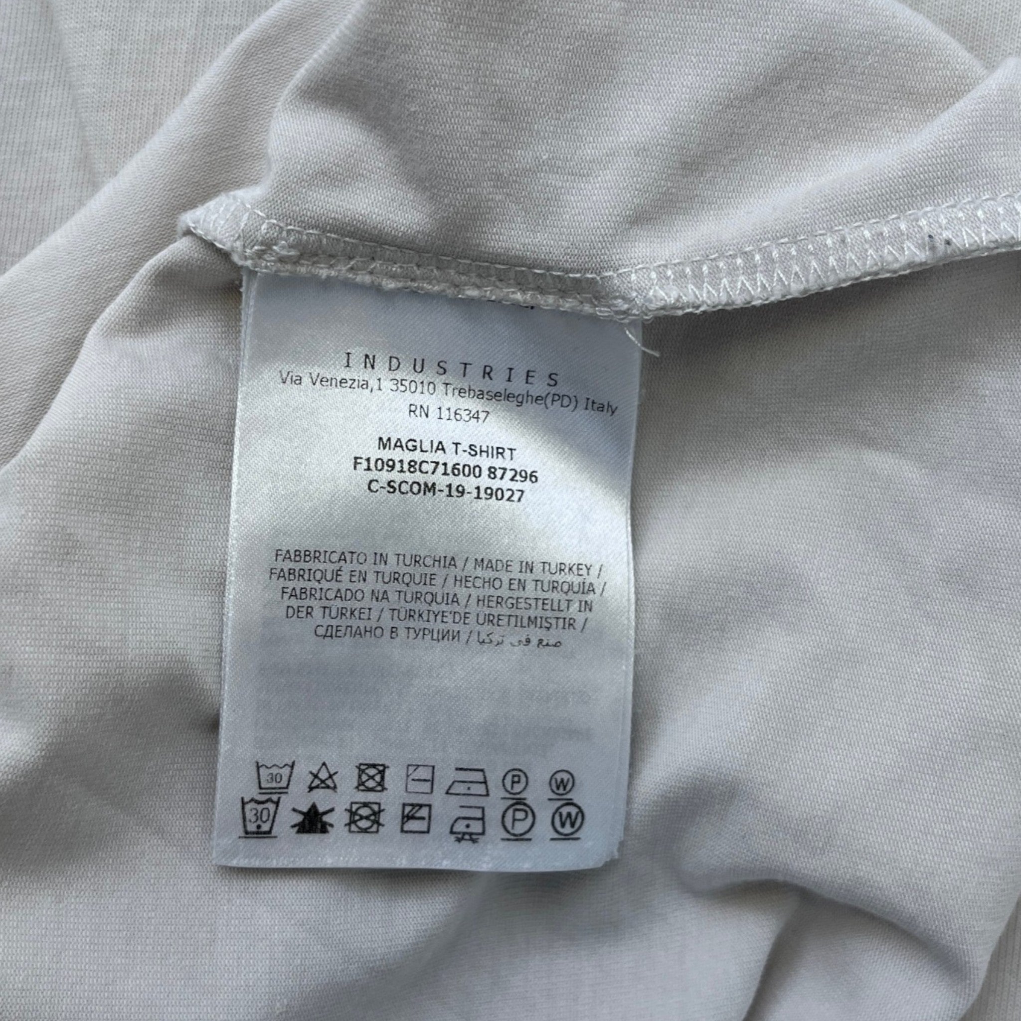 Men's Maglia T-Shirt White Size L