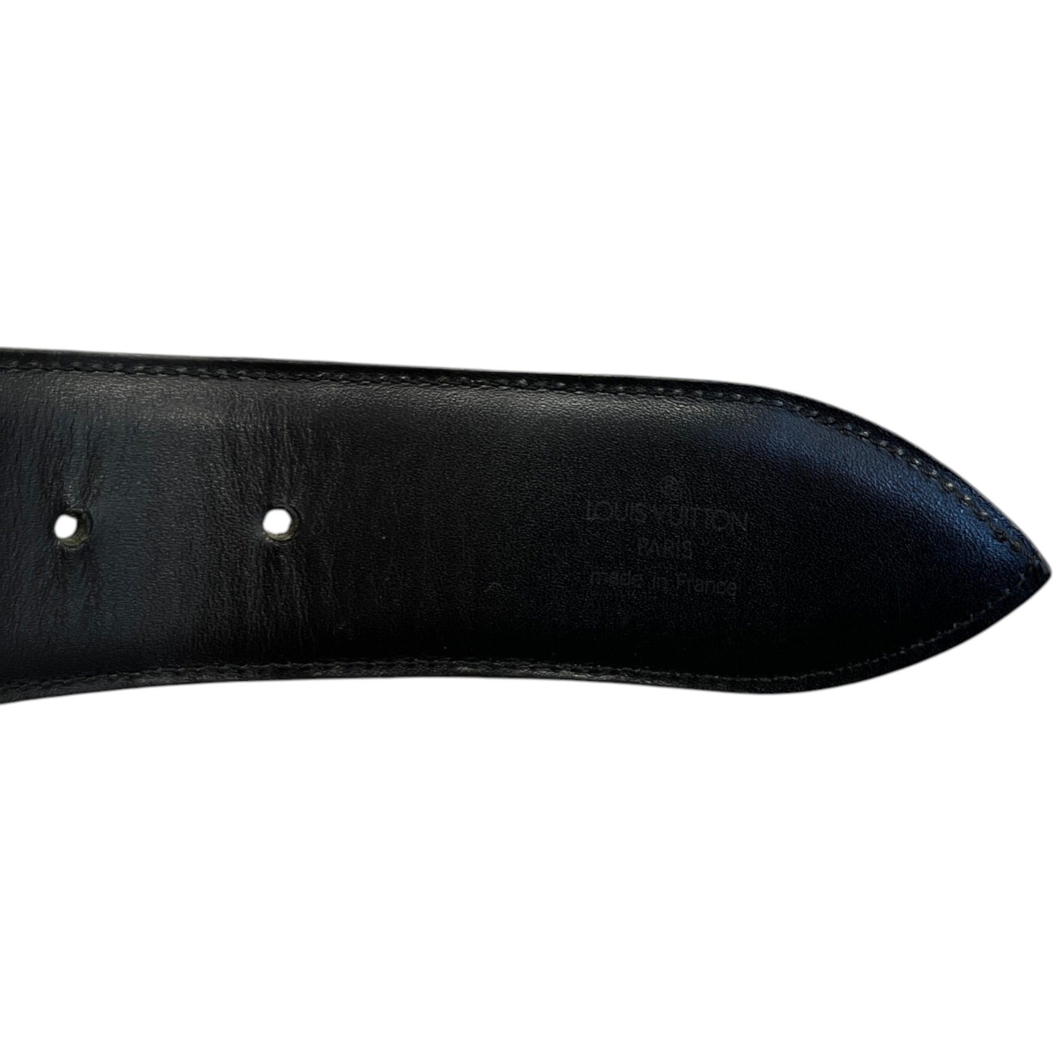 Women's Epi Leather Belt Black Size 75CM / UK 6