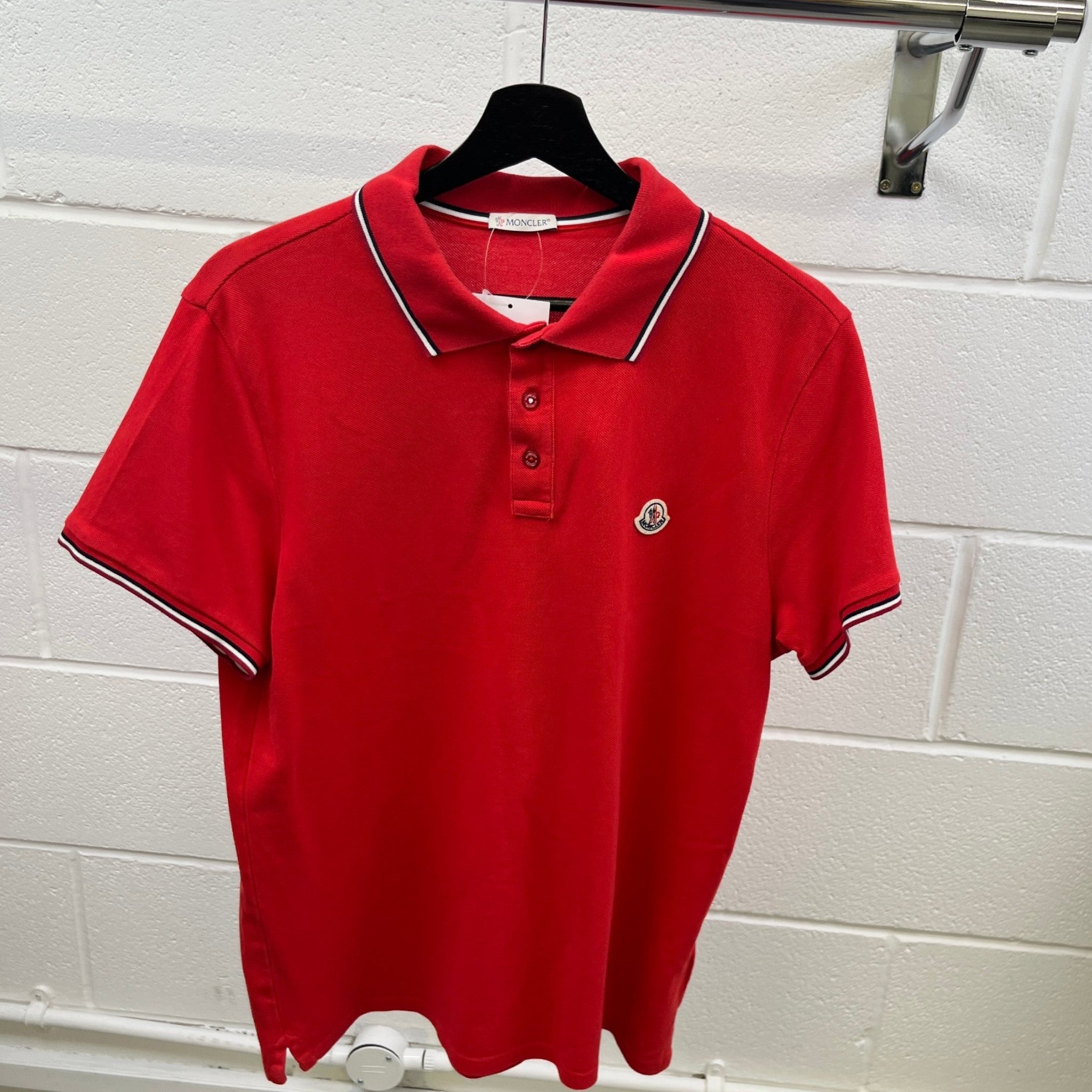 Men's Maglia Polo Shirt Red Size L
