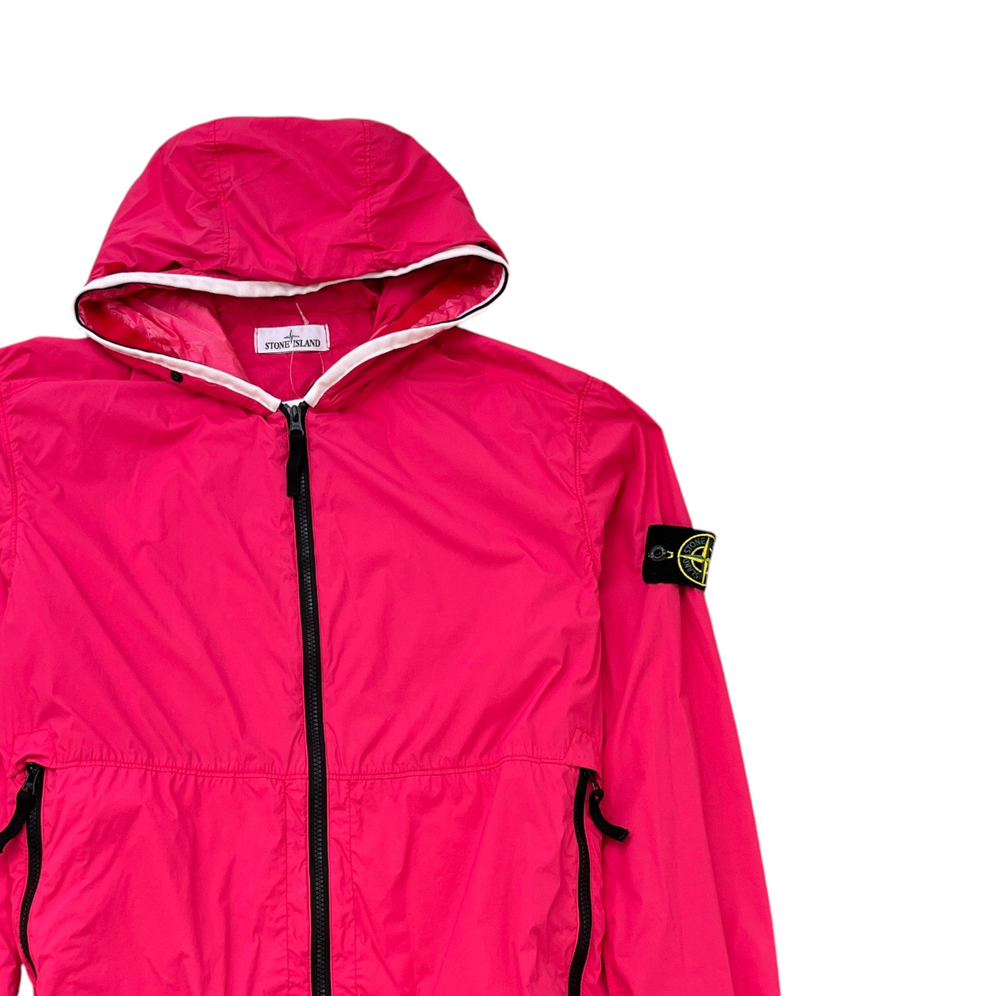 Men's Applique Logo Windbreaker Pink Size L