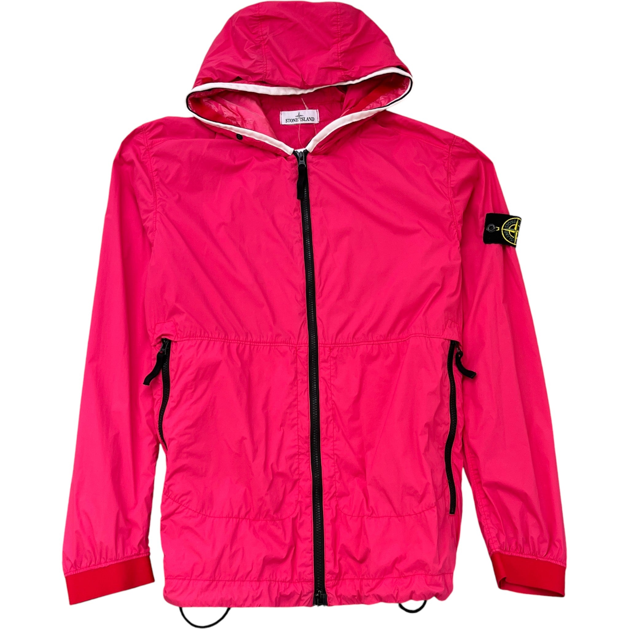 Men's Applique Logo Windbreaker Pink Size L