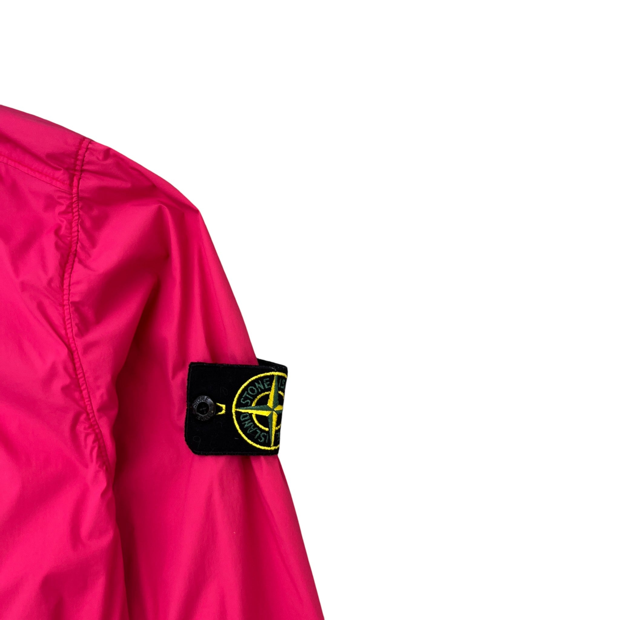 Men's Applique Logo Windbreaker Pink Size L