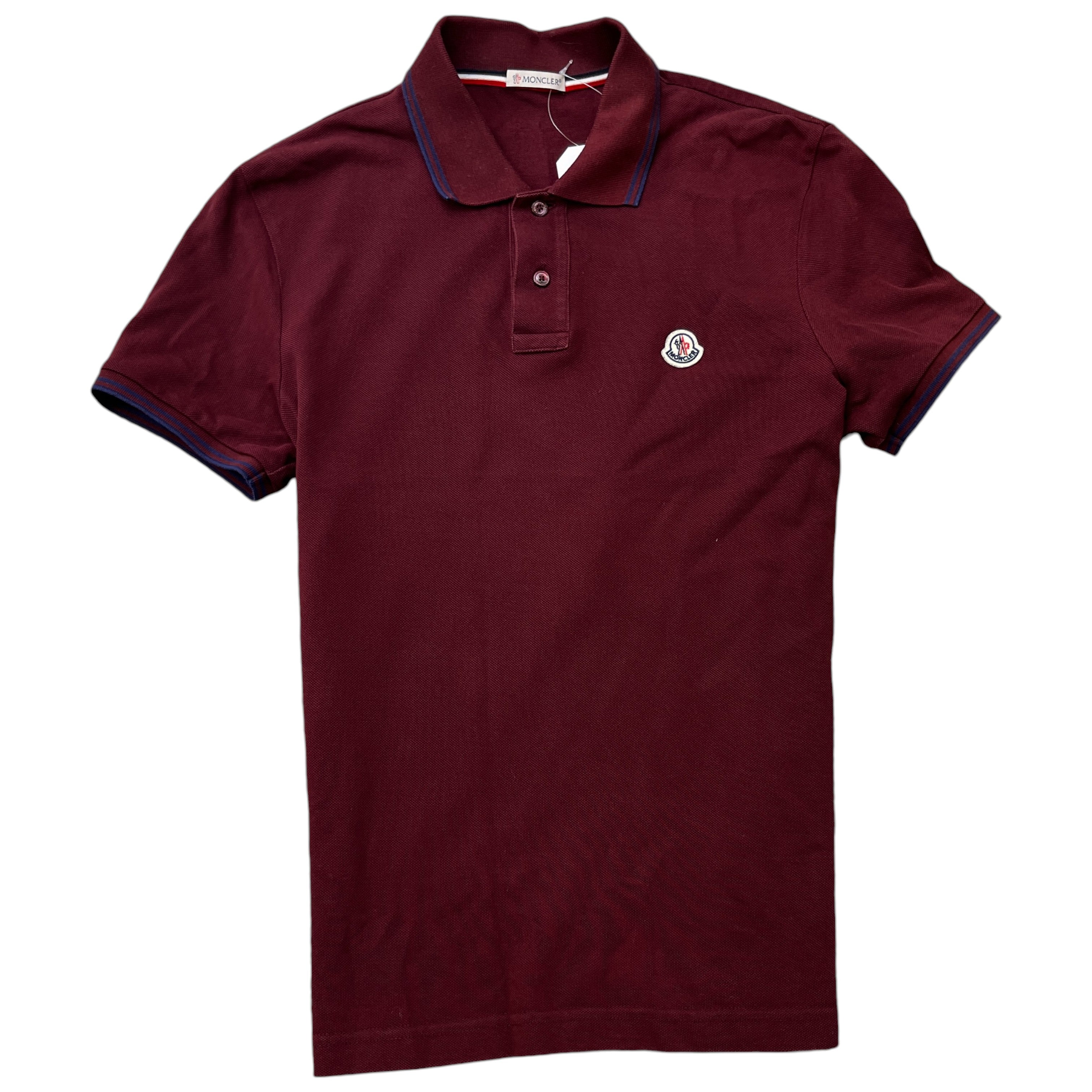 Men's Maglia Polo Shirt Burgundy Size S