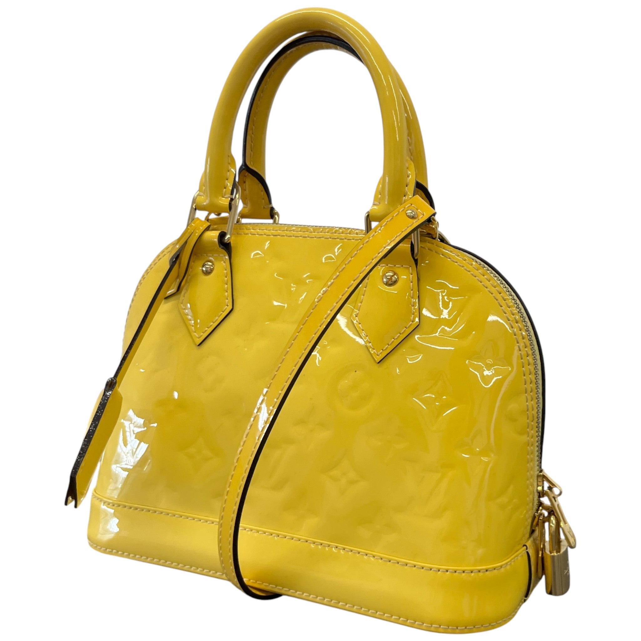 Women's Vernis Leather Alma Bb Bag Yellow