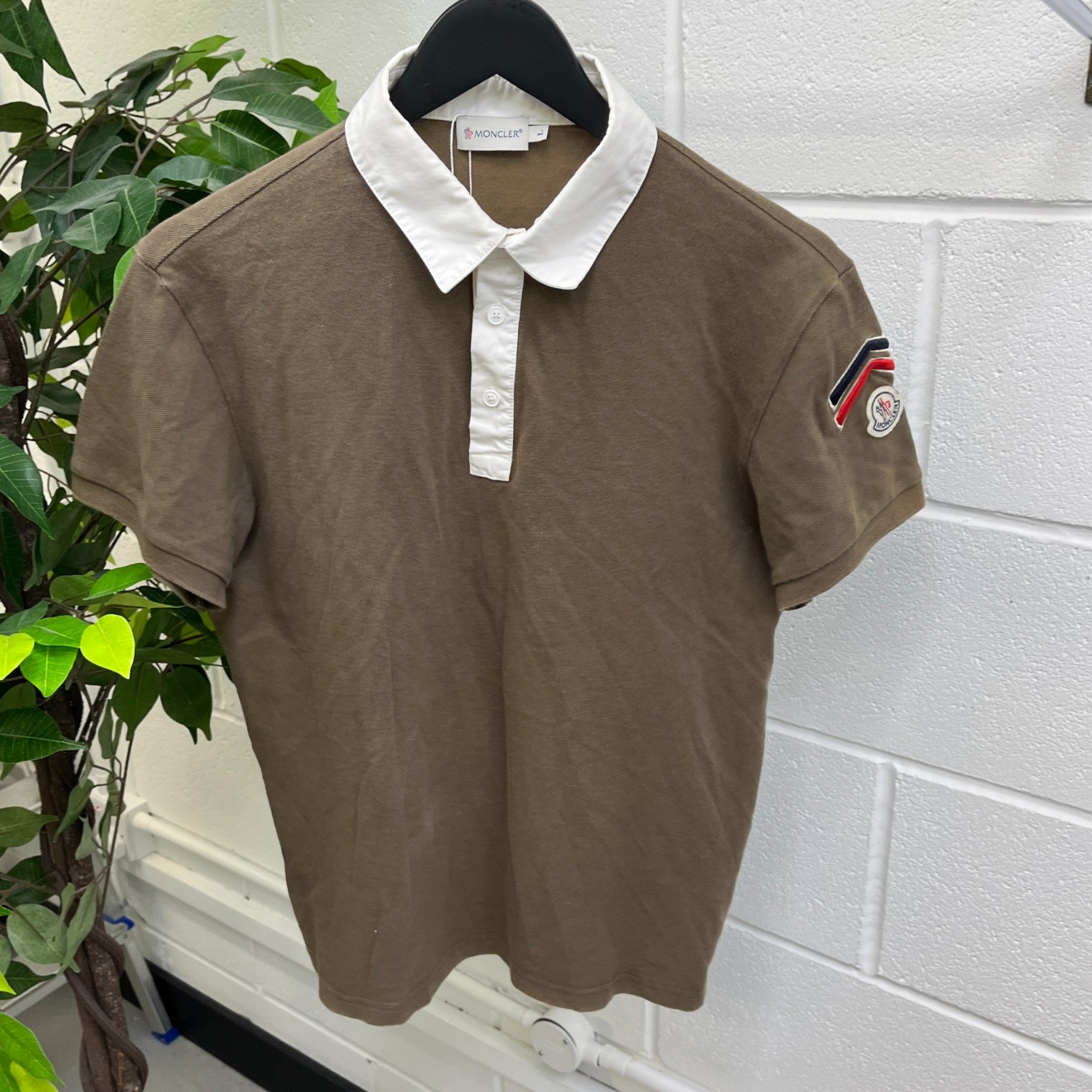 Men's Maglia Polo Shirt Khaki Size L