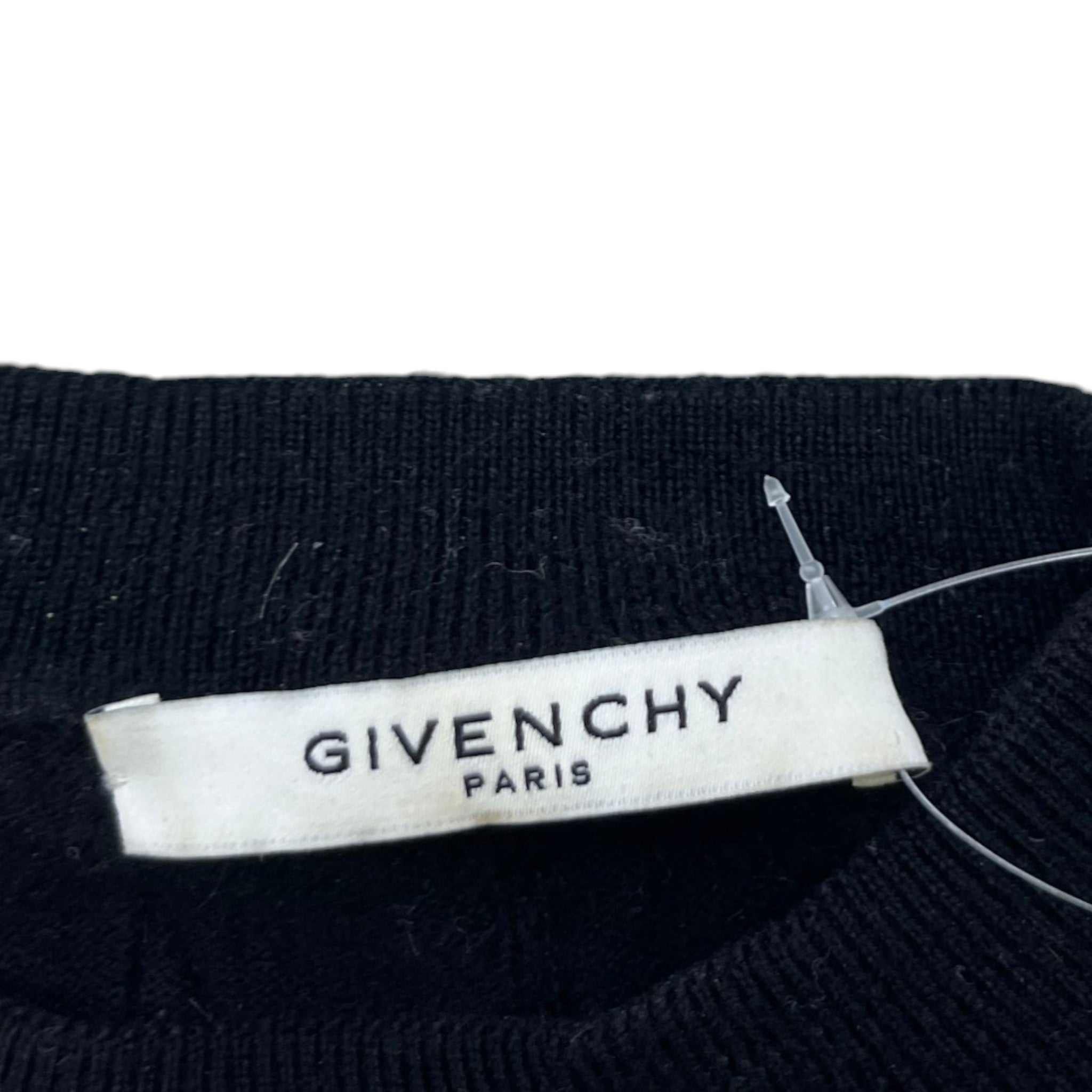 Men's Star Embroidered Jumper Black Size XS