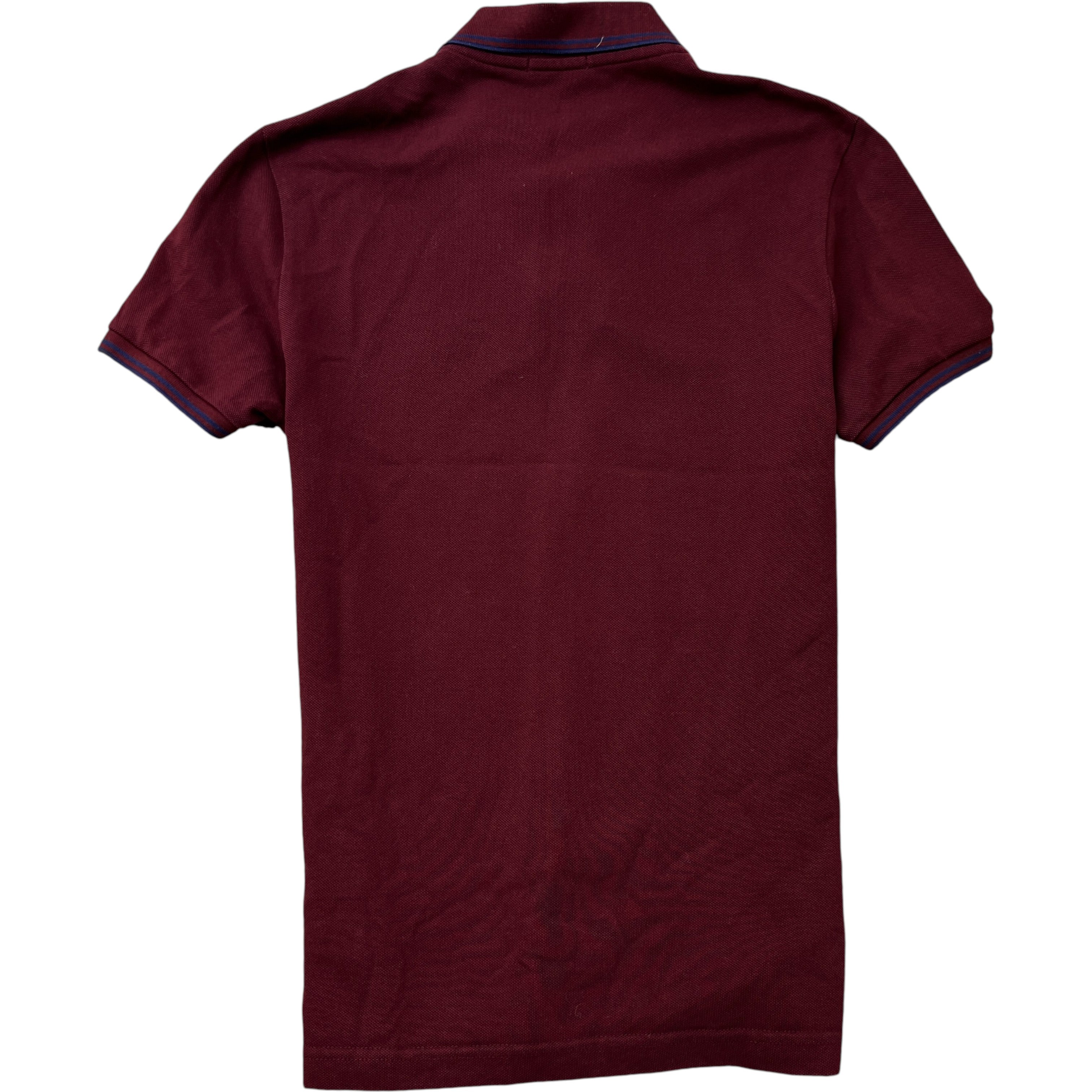 Men's Maglia Polo Shirt Burgundy Size S