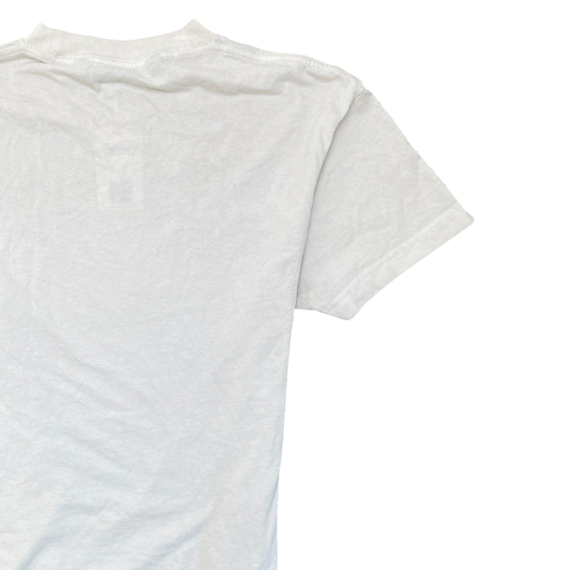 Men's Spray Logo Print T-Shirt White Size S