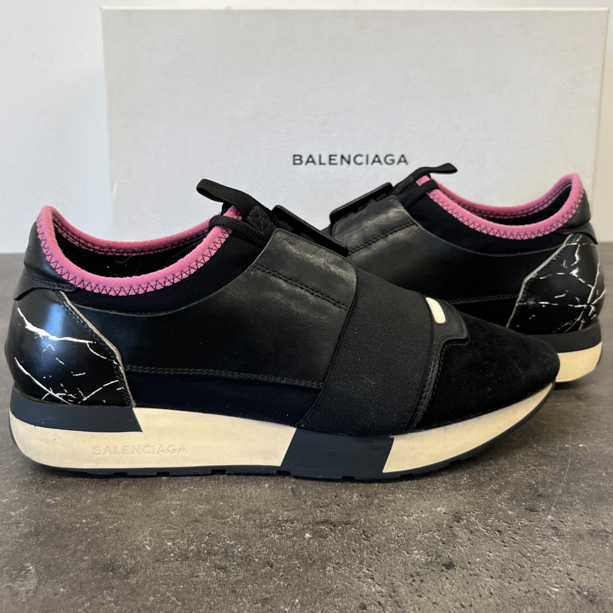 Women's Race Runner Low Trainers Black Size EU 38 / UK 5