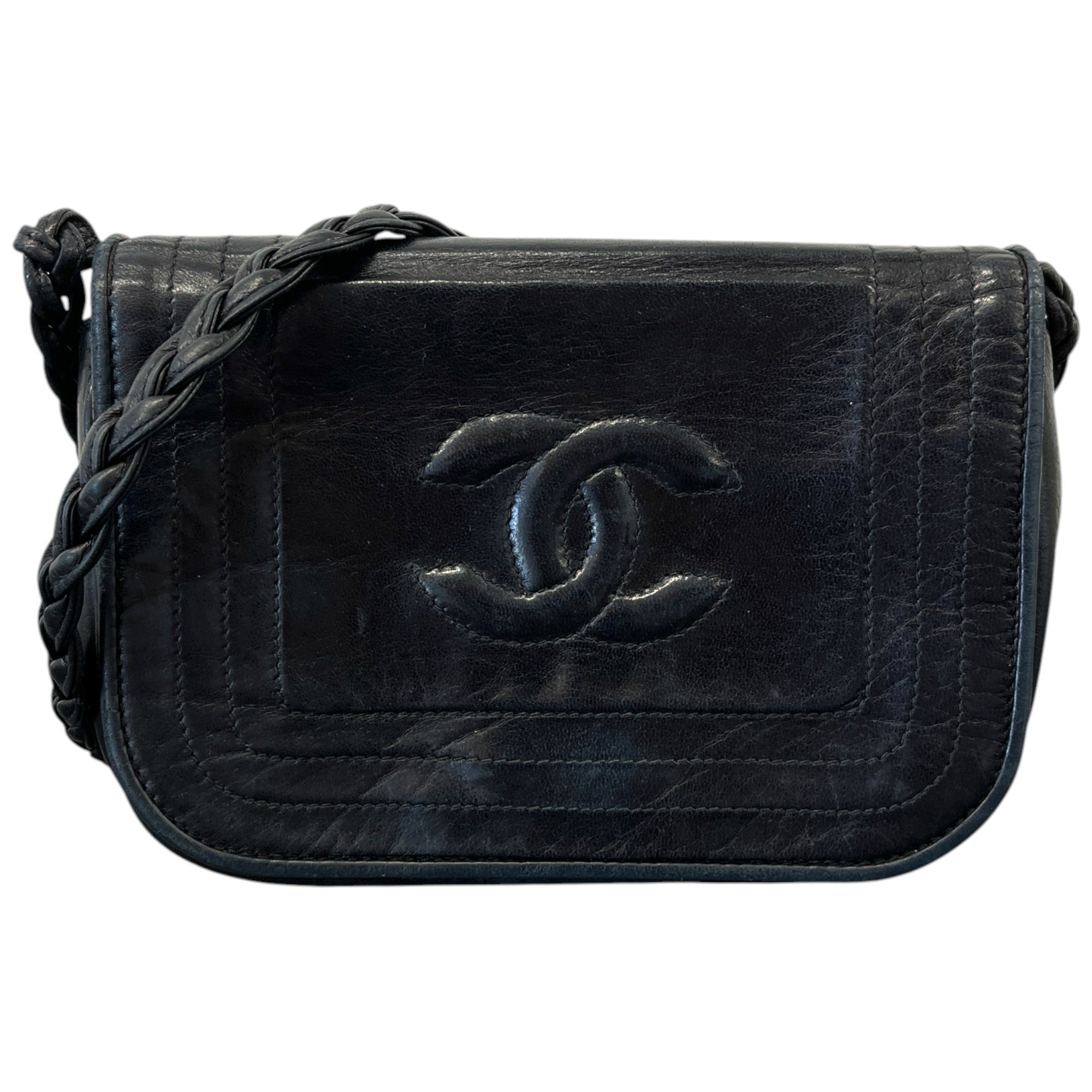 Women's Vintage Mini Cc Crossbody Bag Black