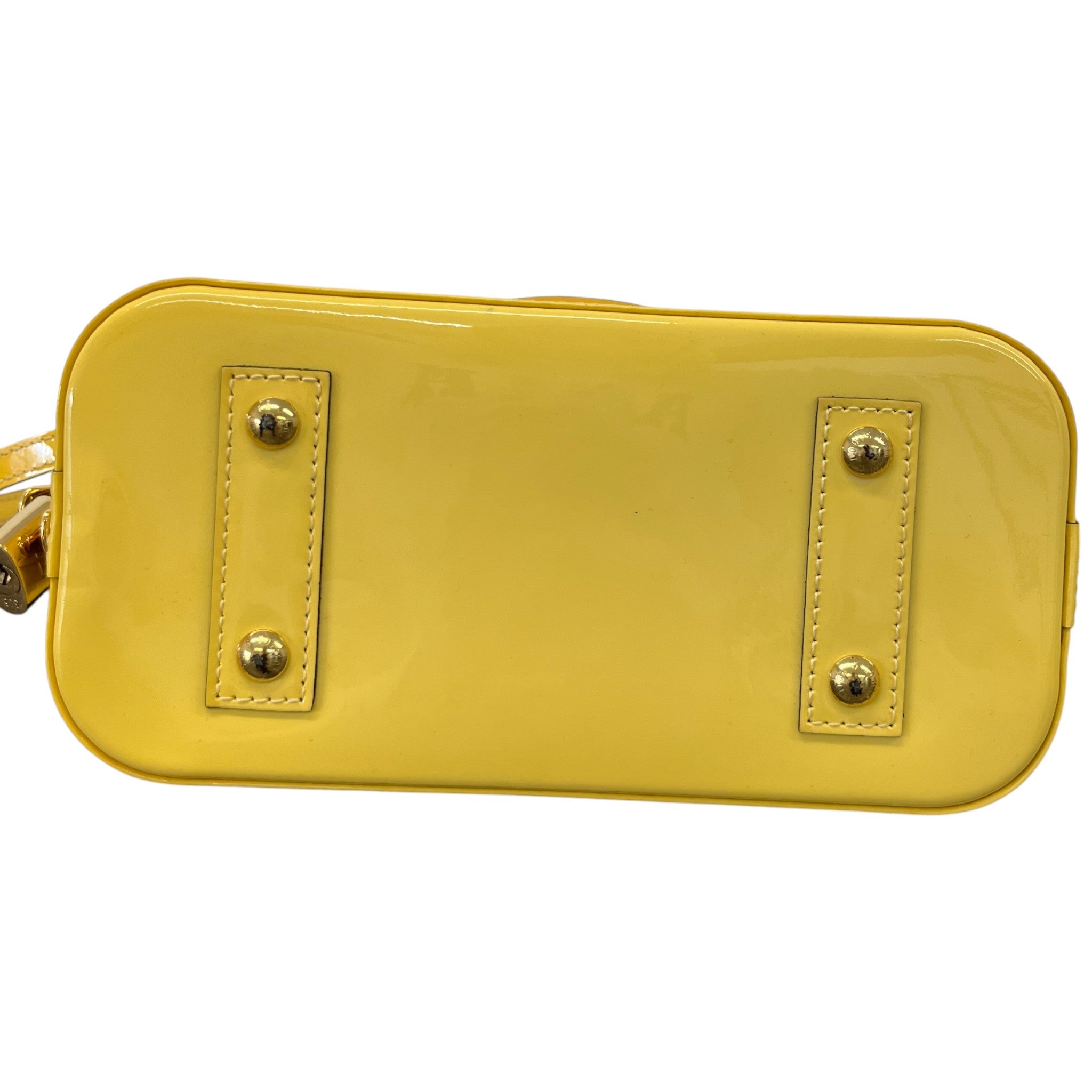 Women's Vernis Leather Alma Bb Bag Yellow