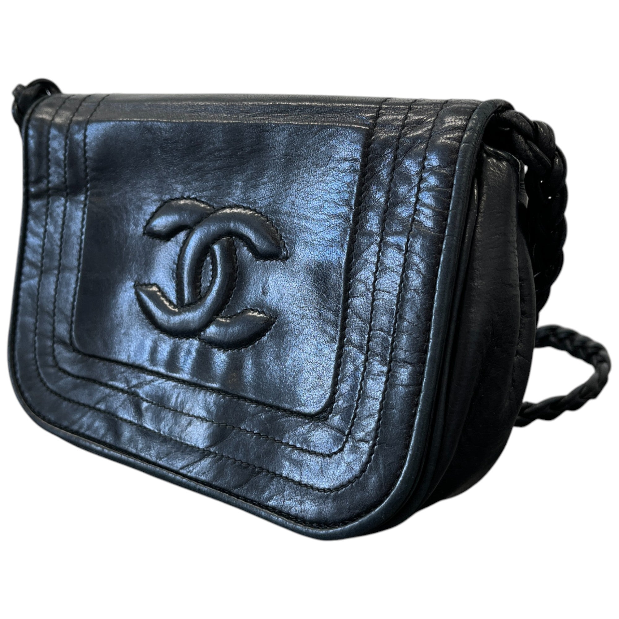 Women's Vintage Mini Cc Crossbody Bag Black