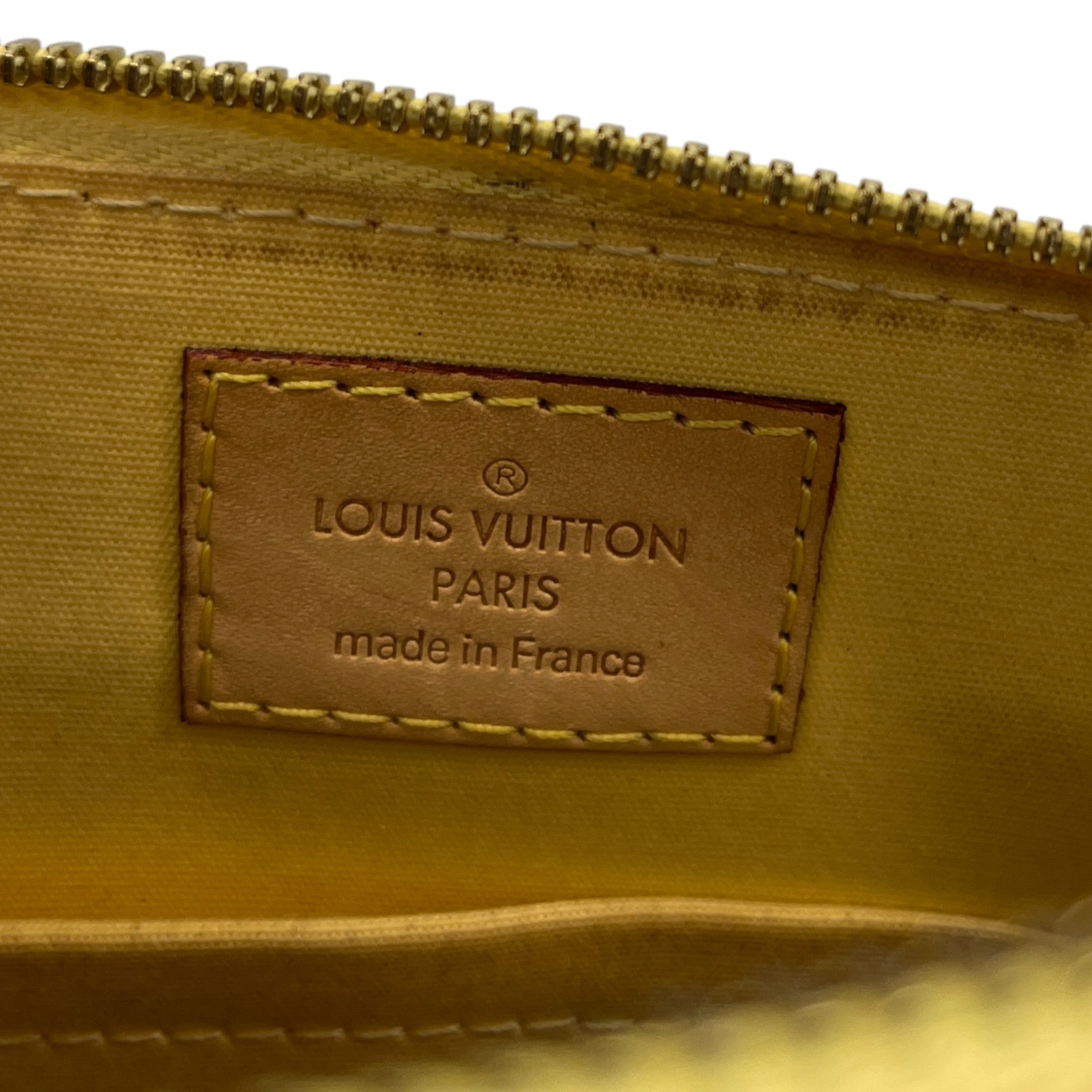 Women's Vernis Leather Alma Bb Bag Yellow