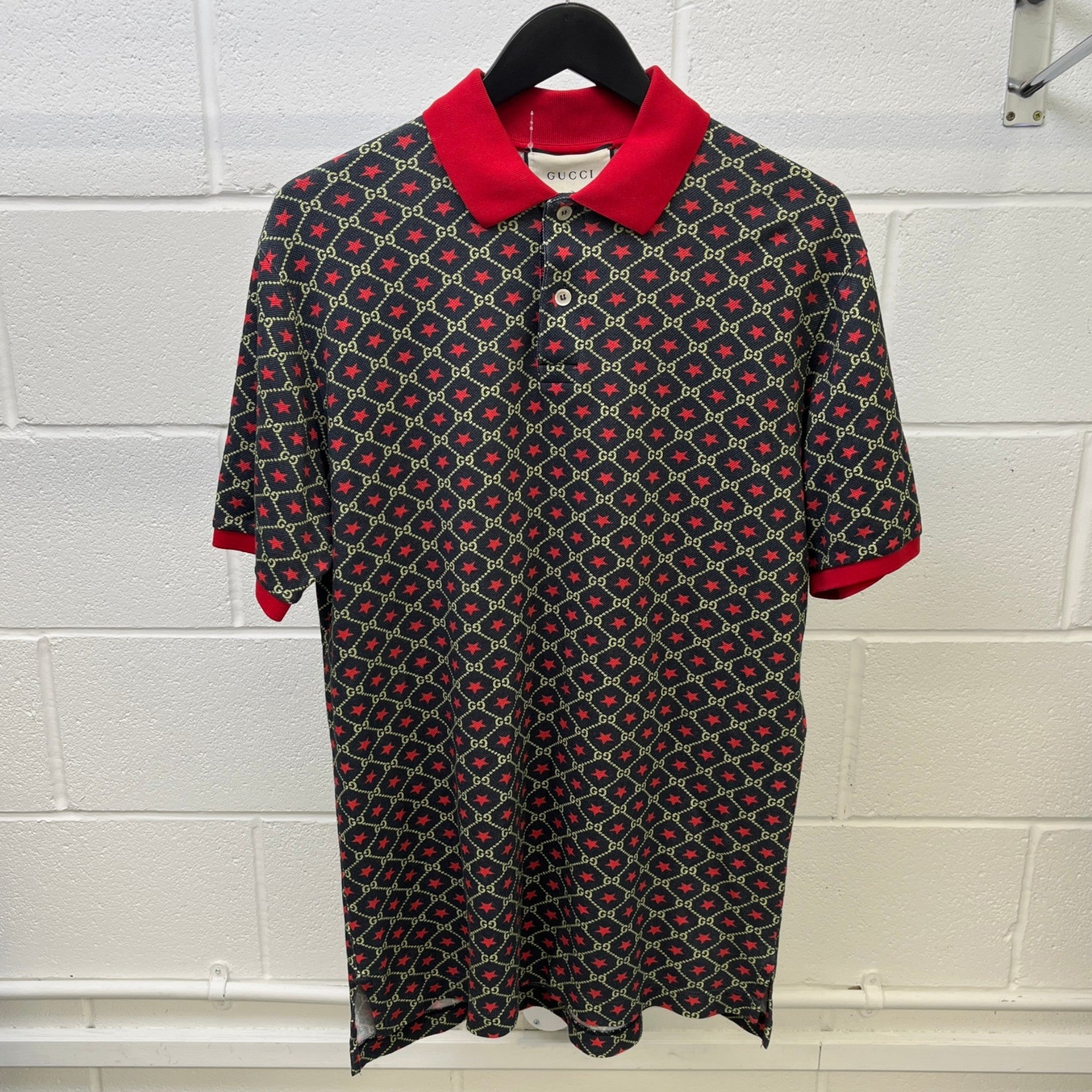 Men's Gg Star Polo Shirt Black Size S