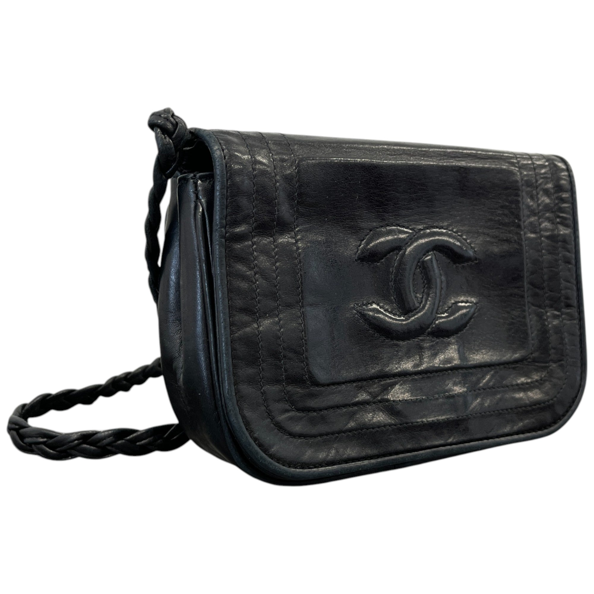 Women's Vintage Mini Cc Crossbody Bag Black