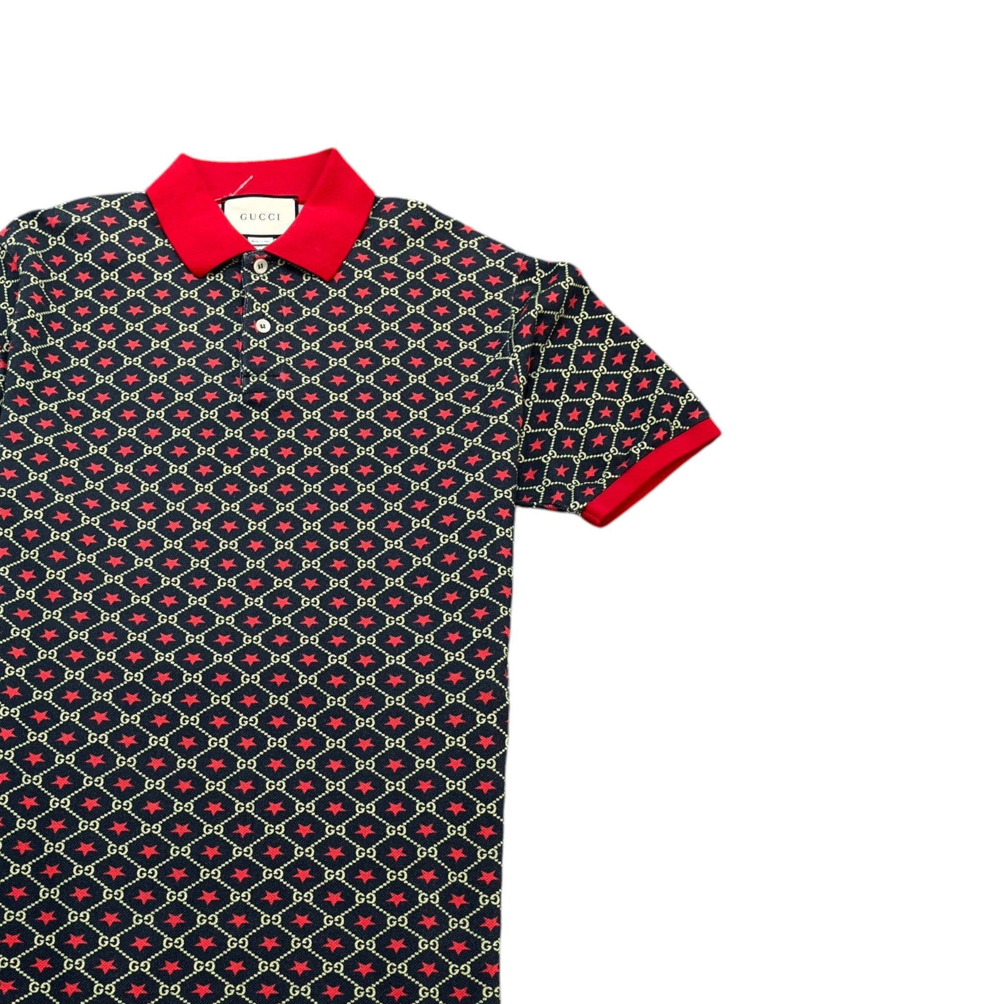 Men's Gg Star Polo Shirt Black Size S