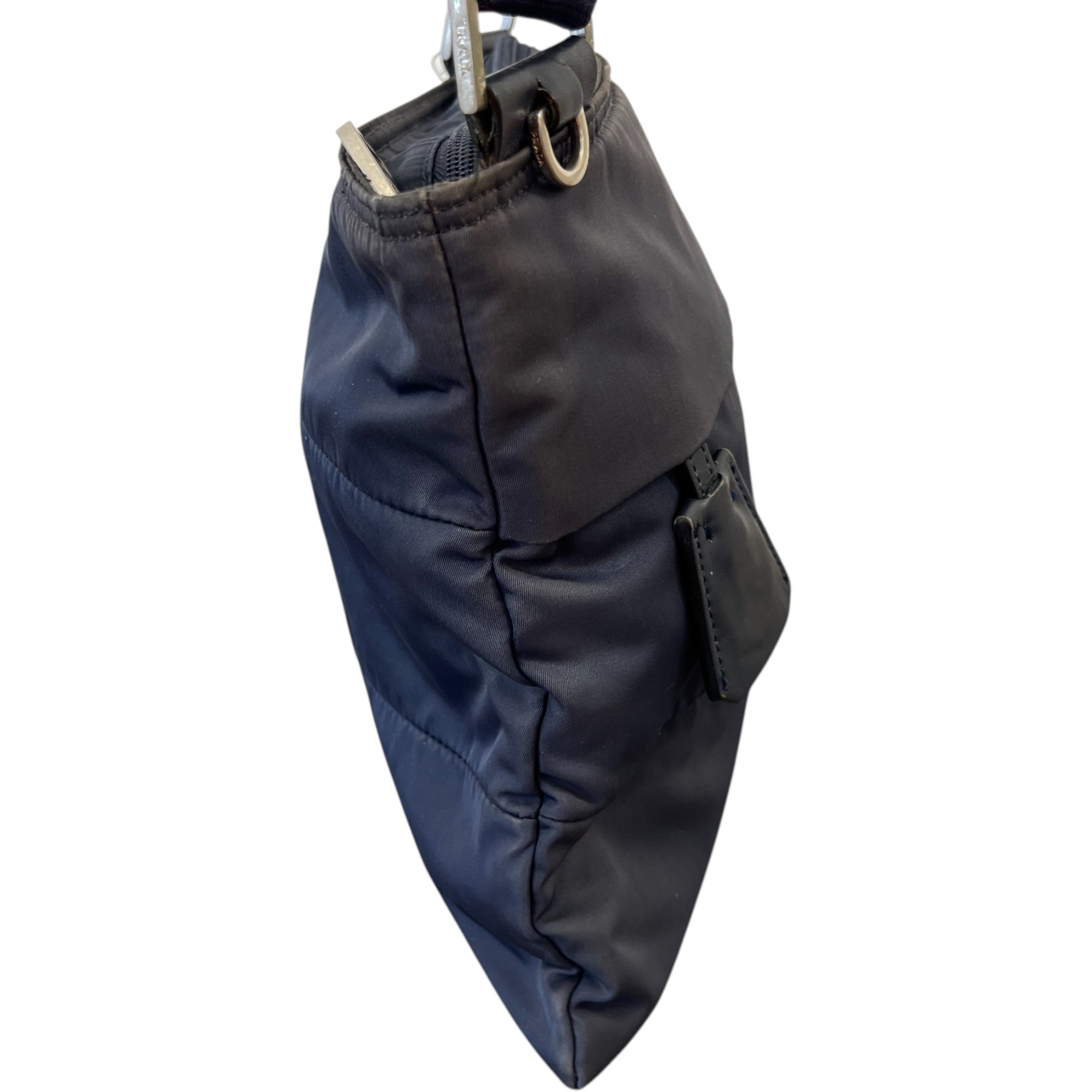 Women's Plaque Logo Messenger Bag Navy