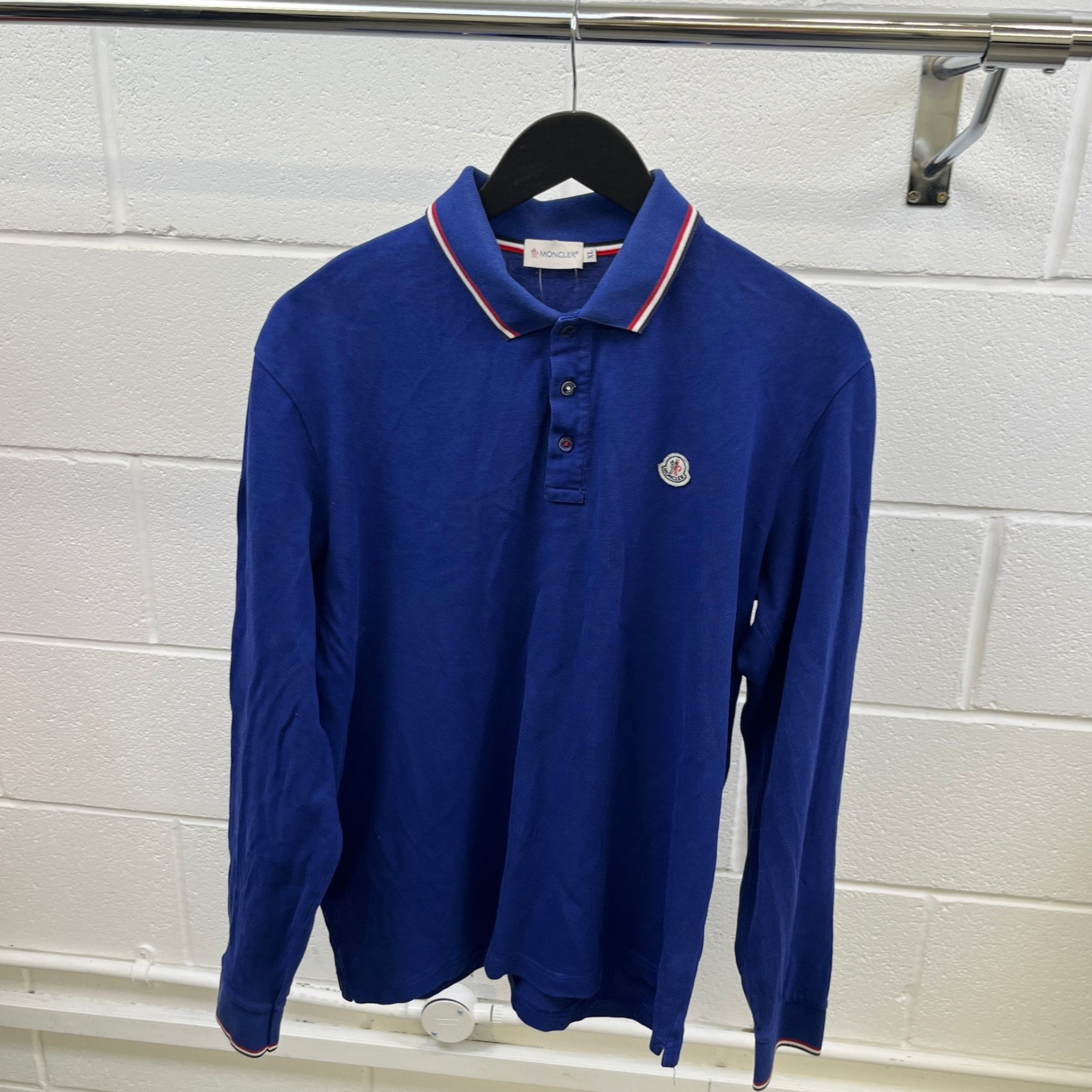 Men's Maglia Polo Shirt Blue Size XL