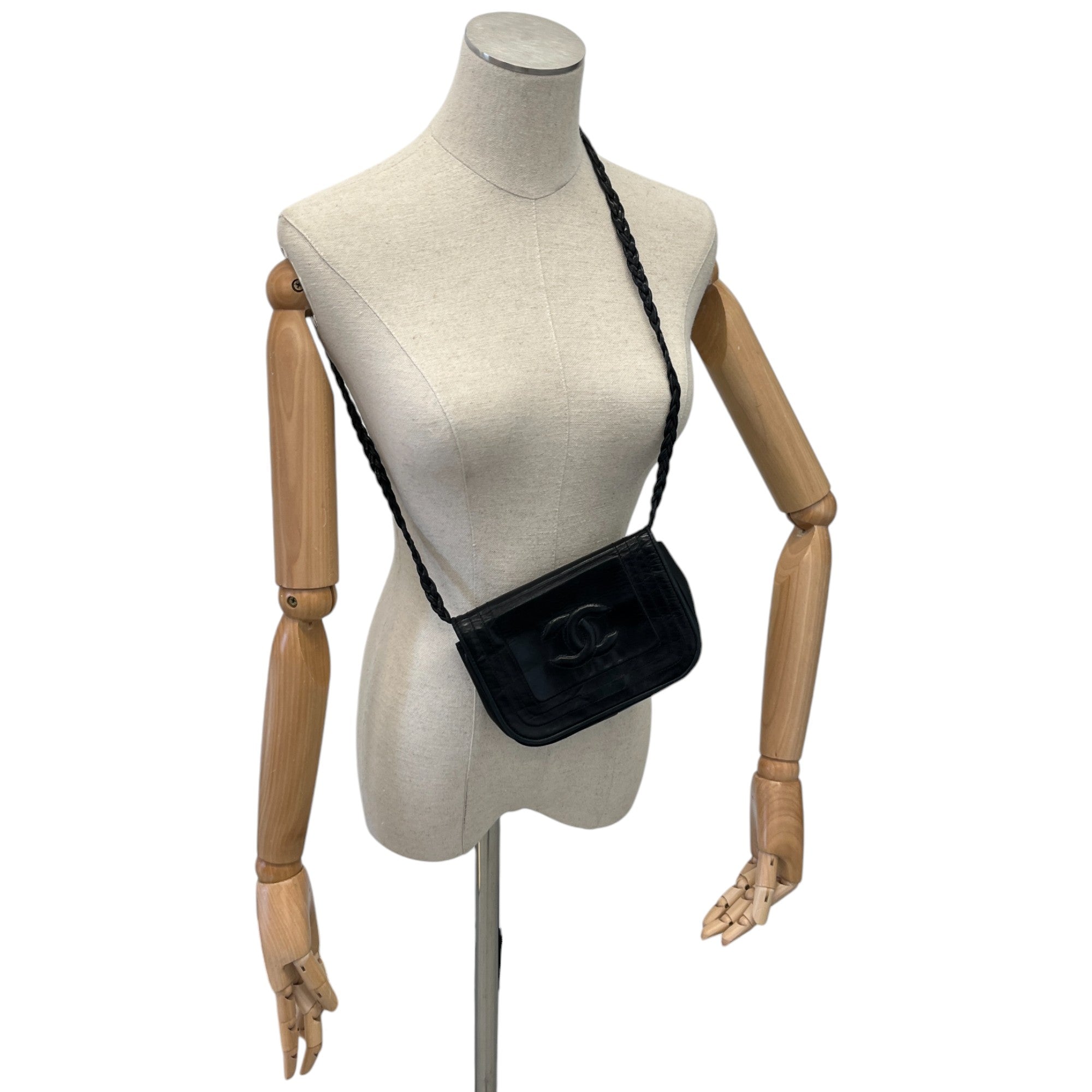 Women's Vintage Mini Cc Crossbody Bag Black