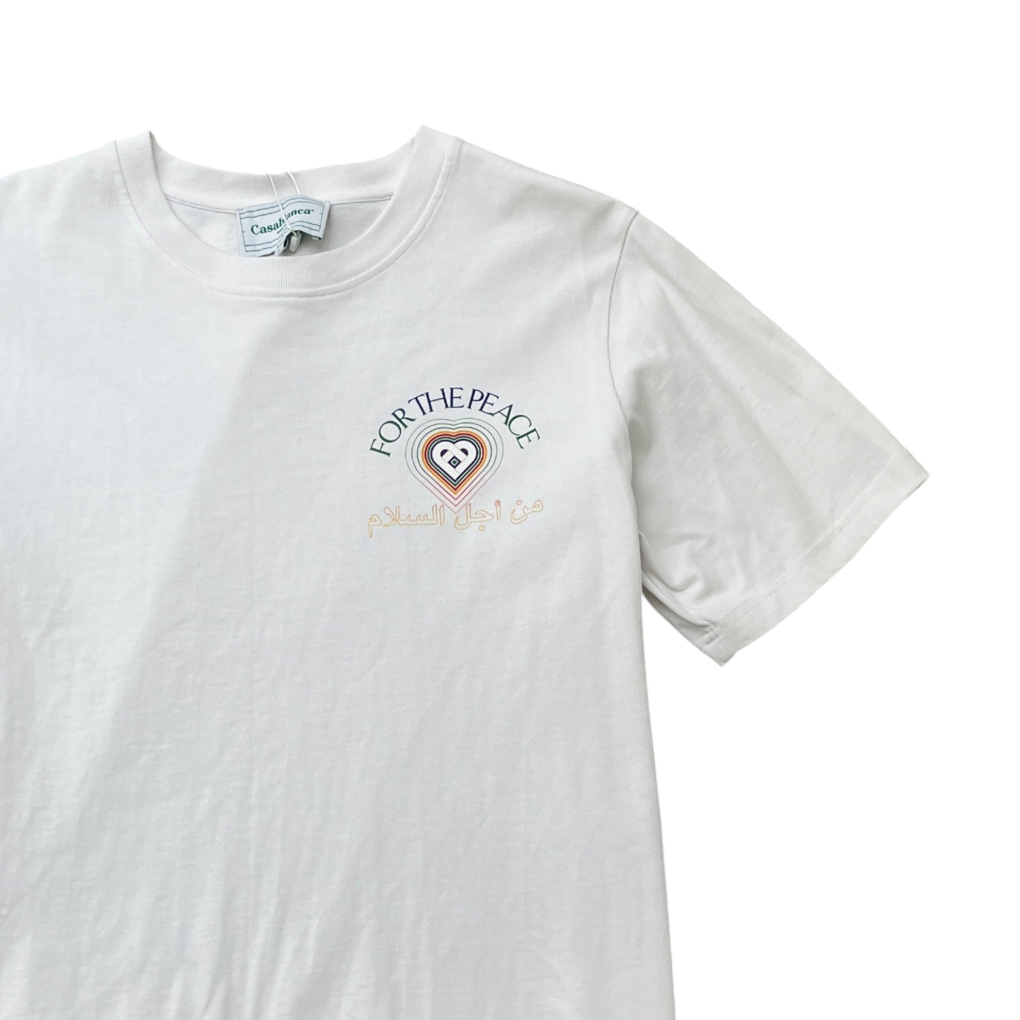 Men's For The Peace T-Shirt White Size L