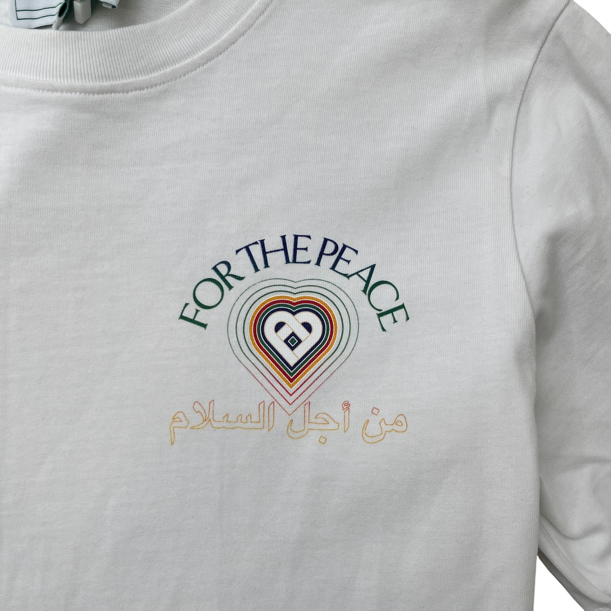 Men's For The Peace T-Shirt White Size L