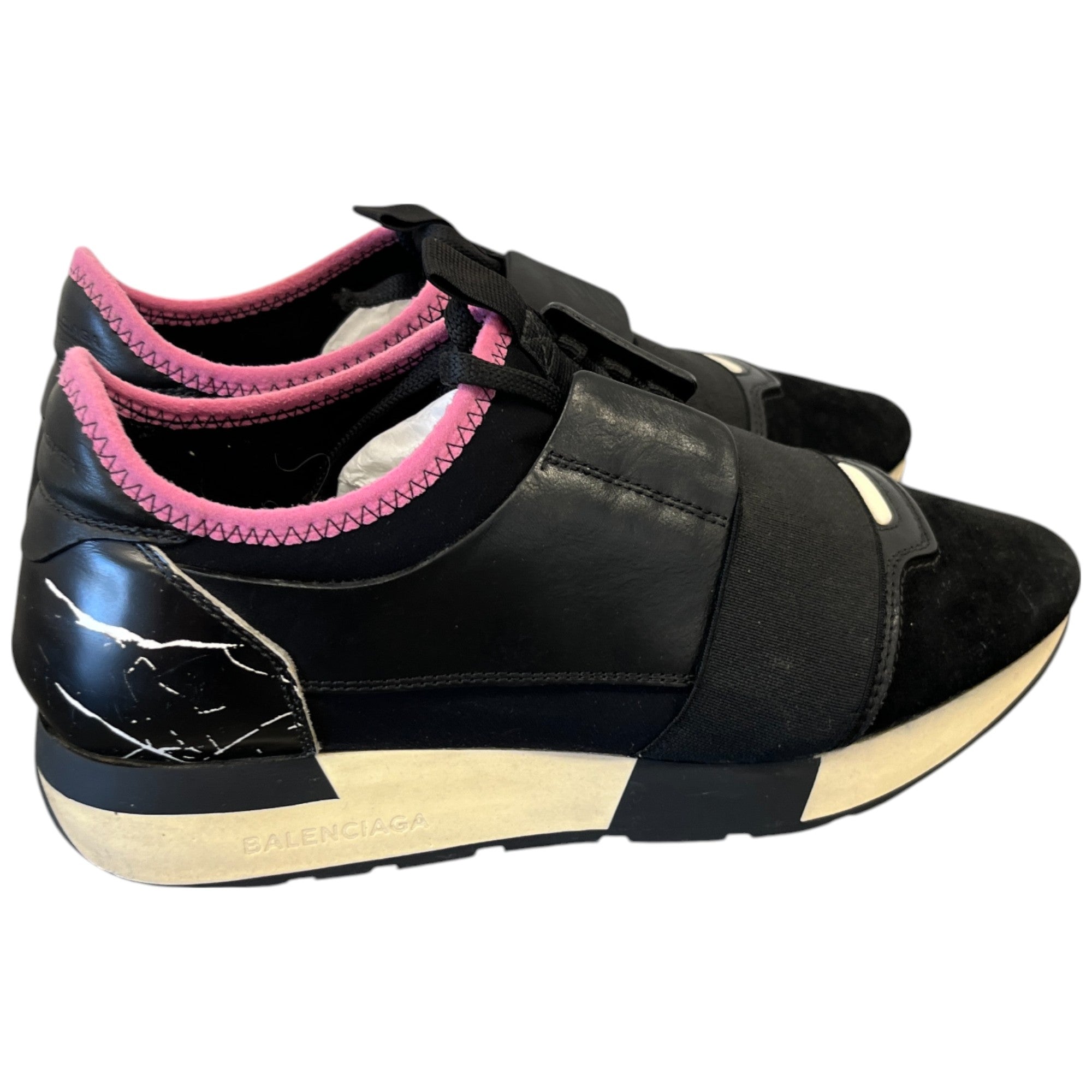 Women's Race Runner Low Trainers Black Size EU 38 / UK 5