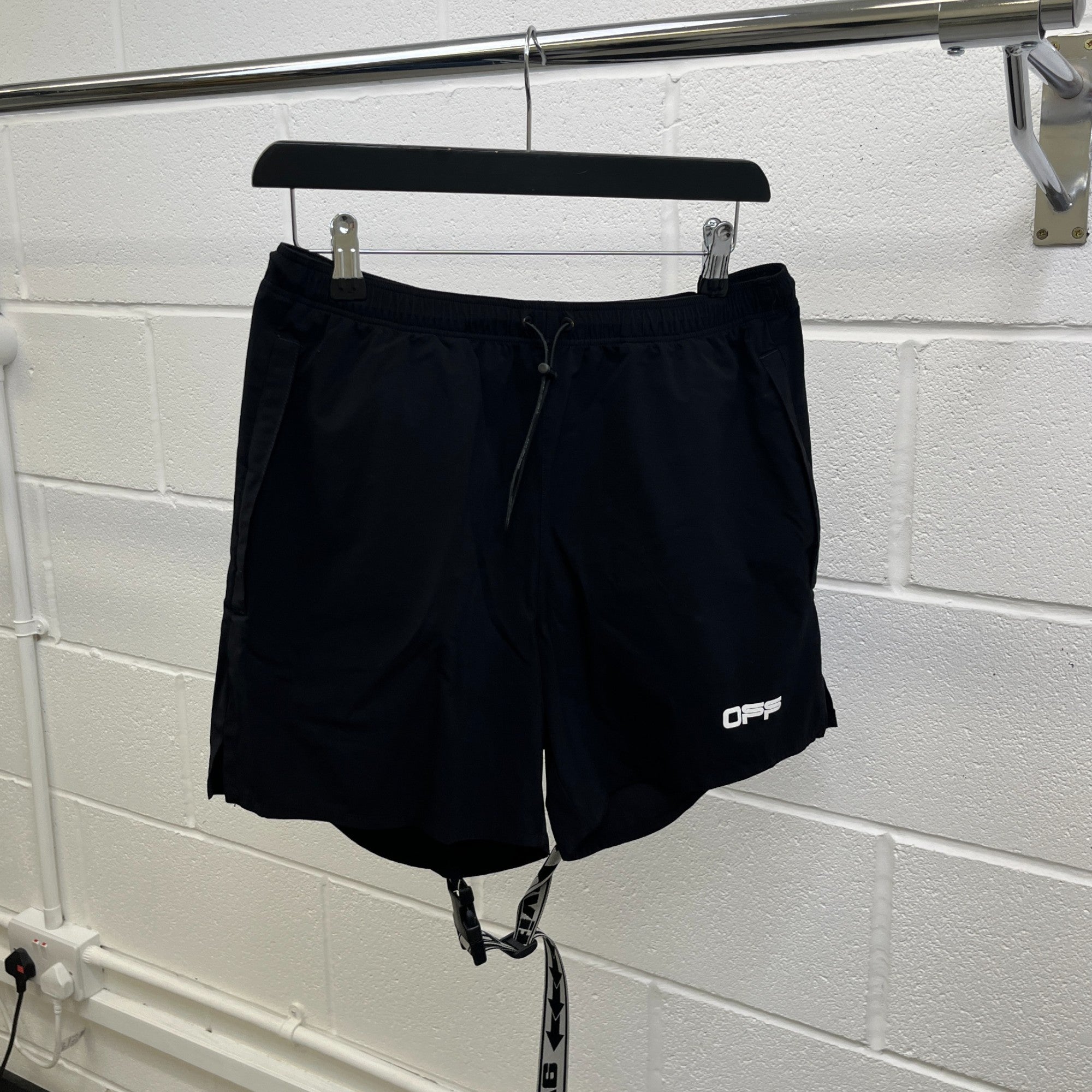 Men's Active Removable Pouch Shorts Black Size M