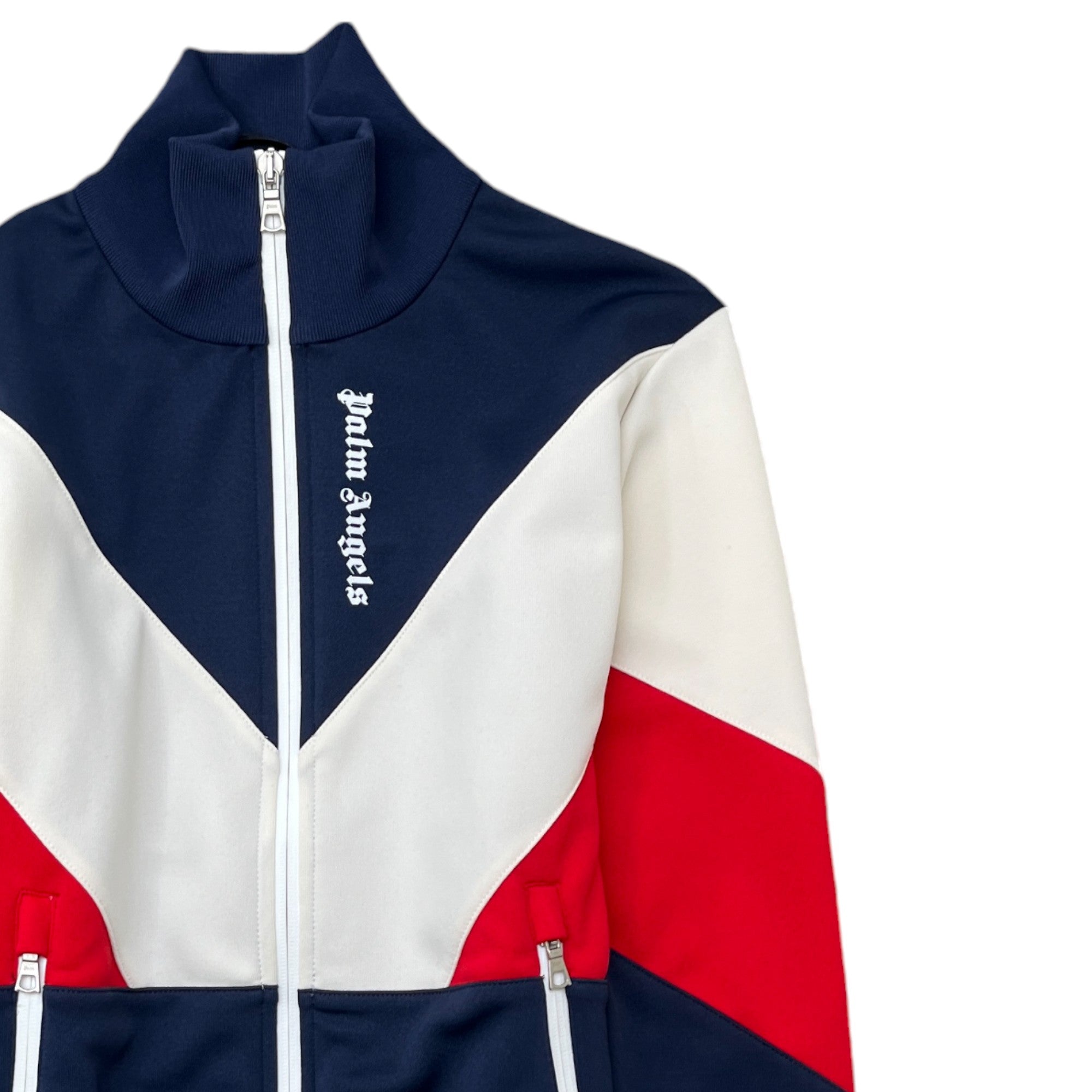 Men's Colourblock Logo Track Jacket Navy Size XXS