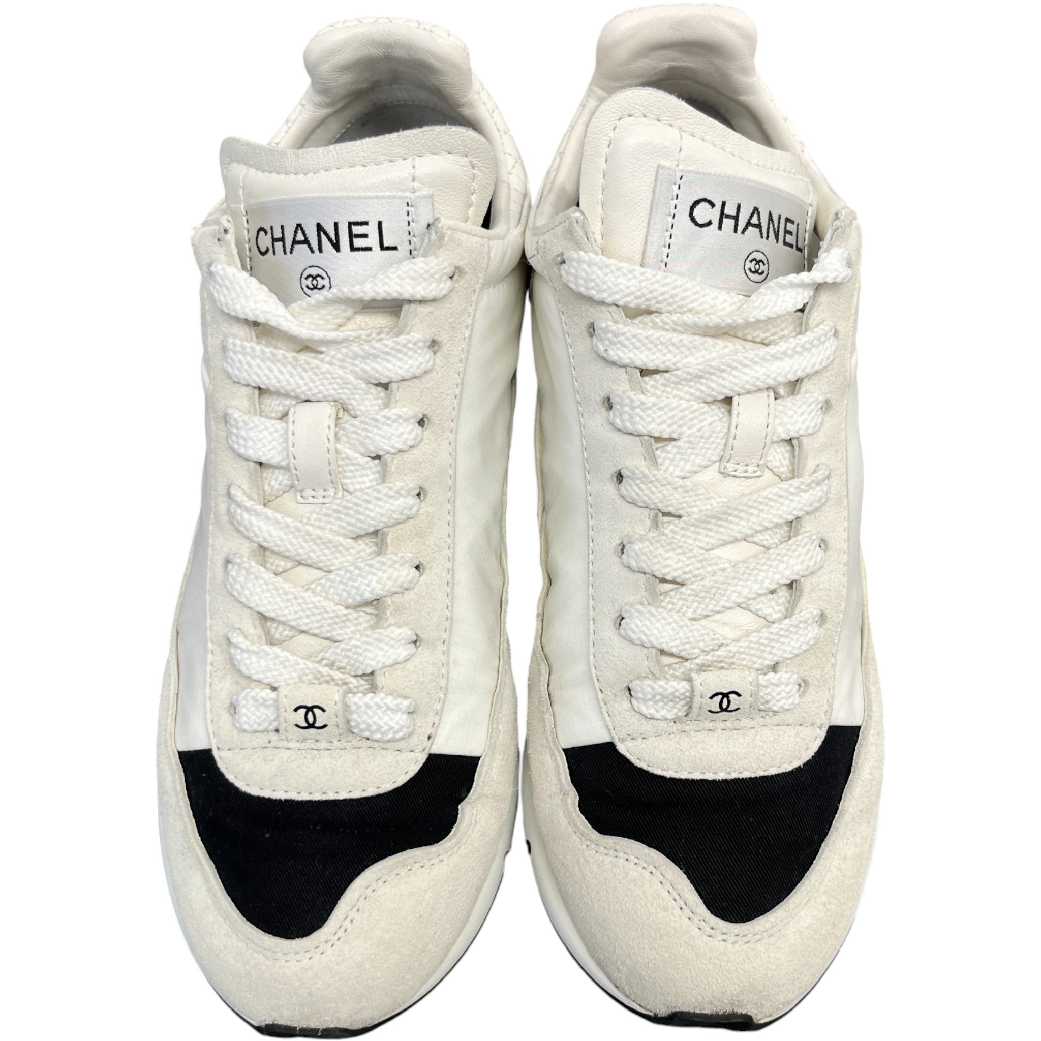 Women's Cc Logo Low Trainers White Size EU 36 / UK 3