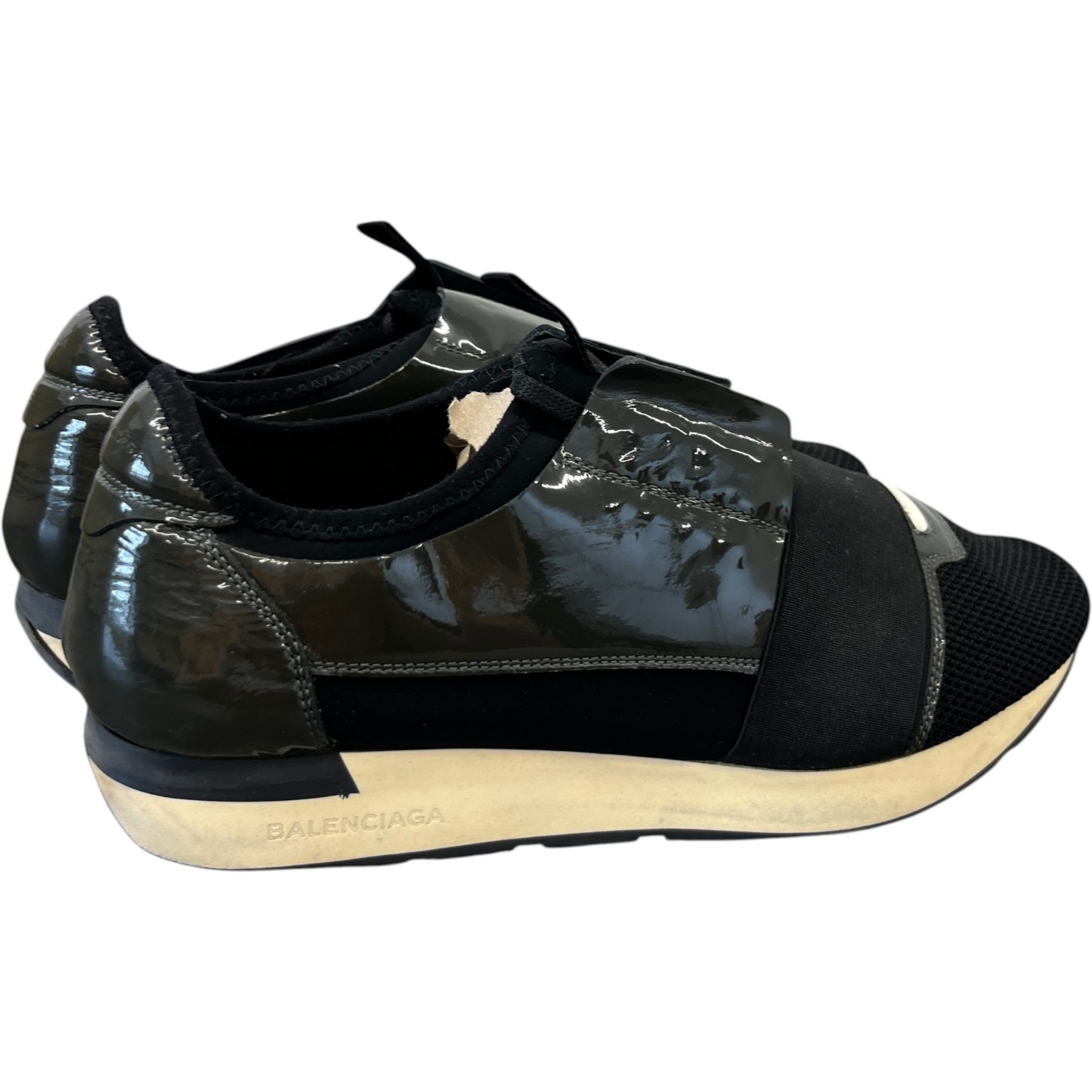 Men's Race Runner Low Trainers Black Size EU 41 / UK 7