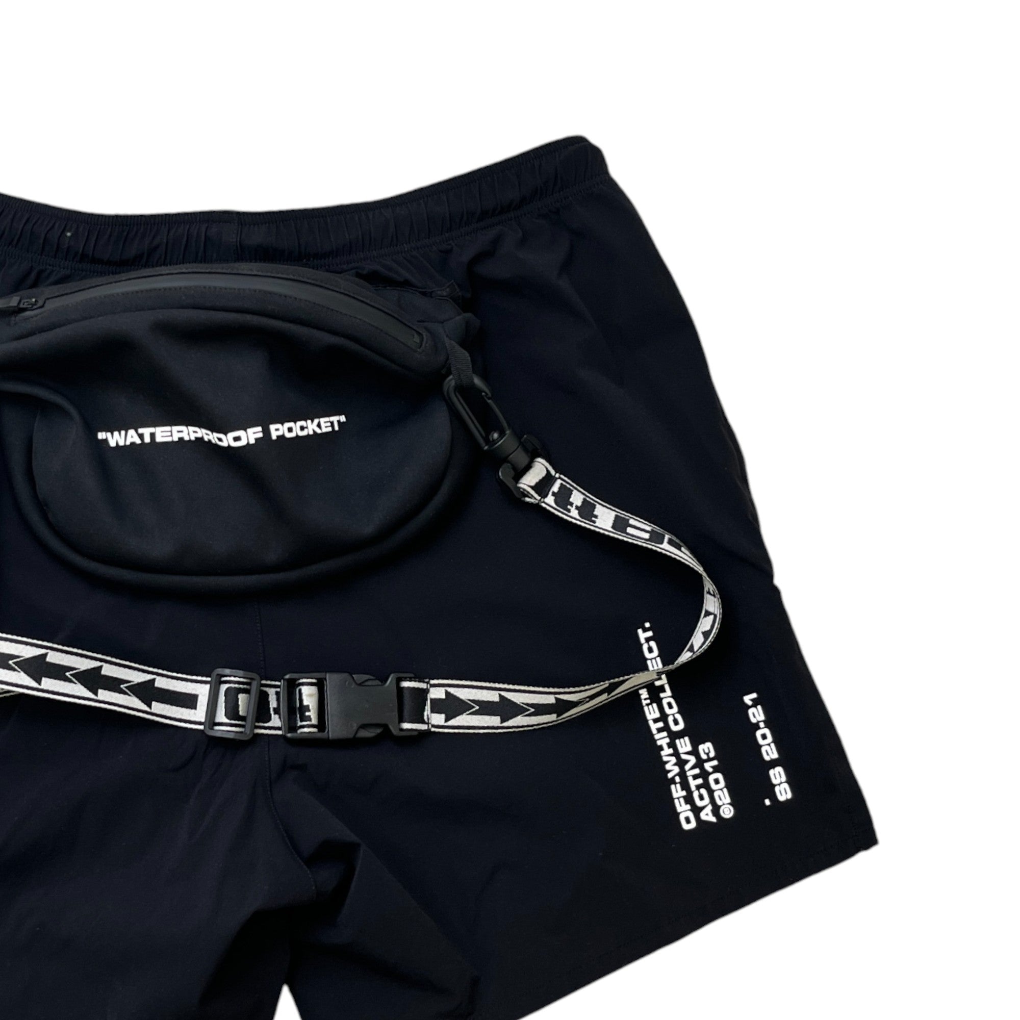 Men's Active Removable Pouch Shorts Black Size M