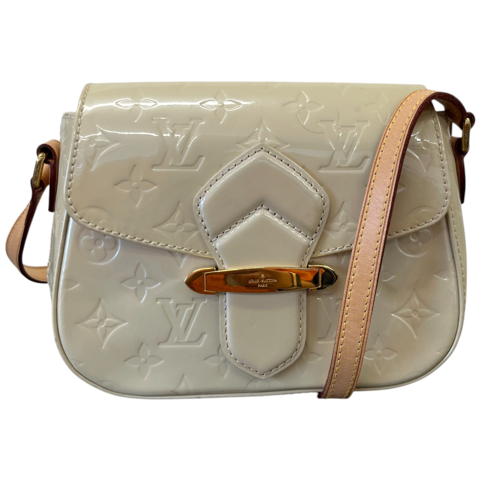 Women's Monogram Vernis Bellflower Gm Bag Cream