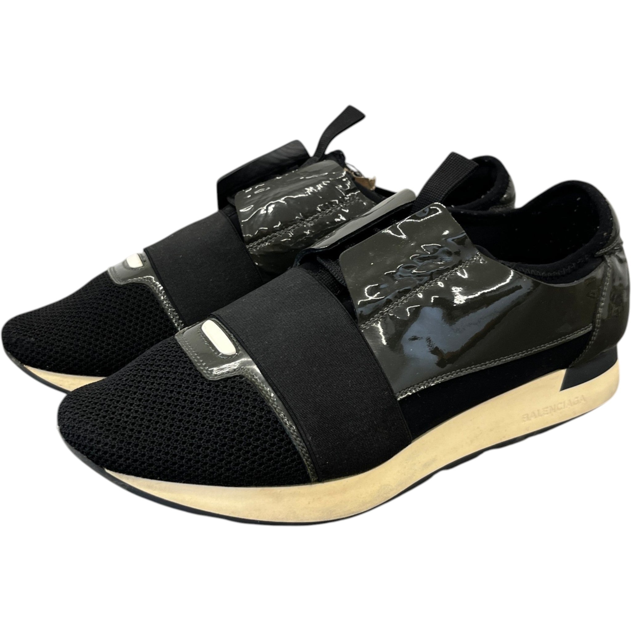 Men's Race Runner Low Trainers Black Size EU 41 / UK 7