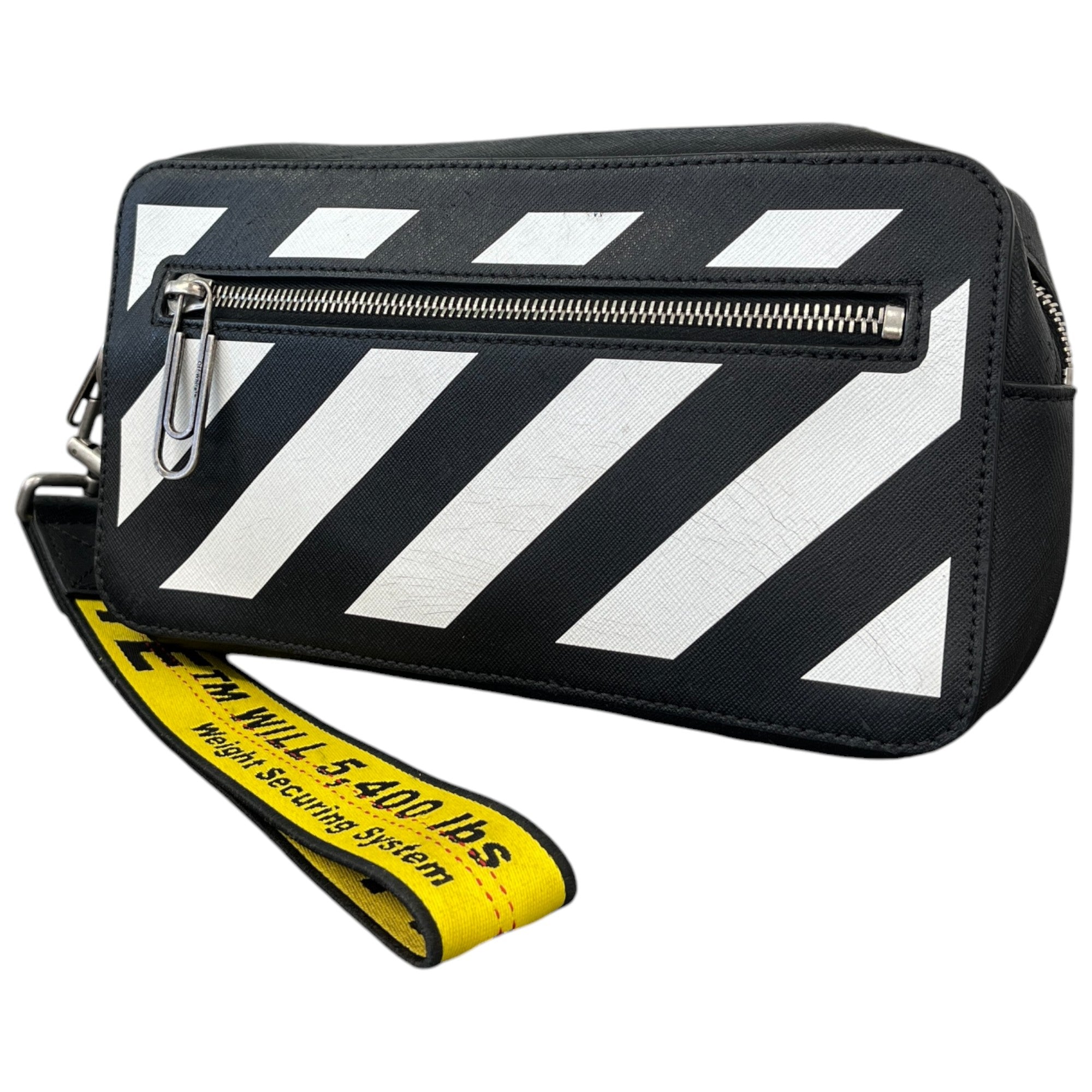 Men's Binder Diagonal Clutch Black