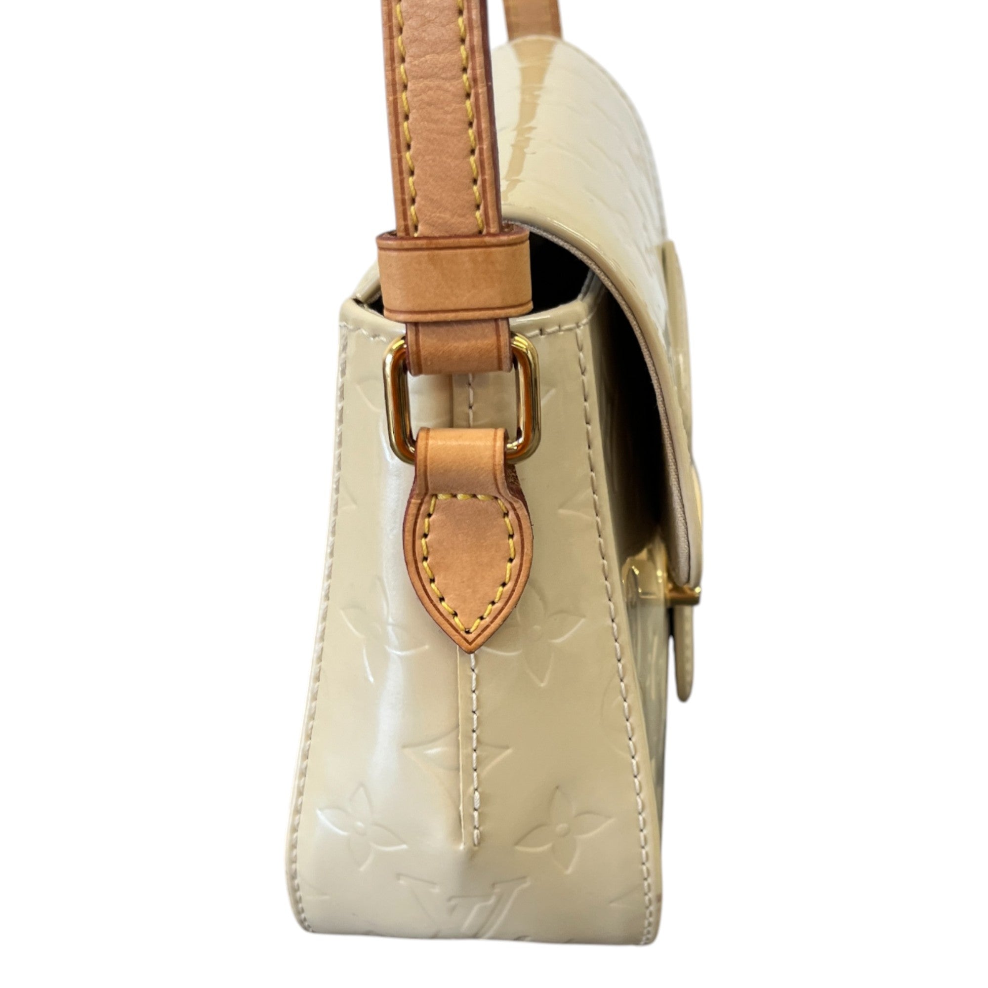 Women's Monogram Vernis Bellflower Gm Bag Cream