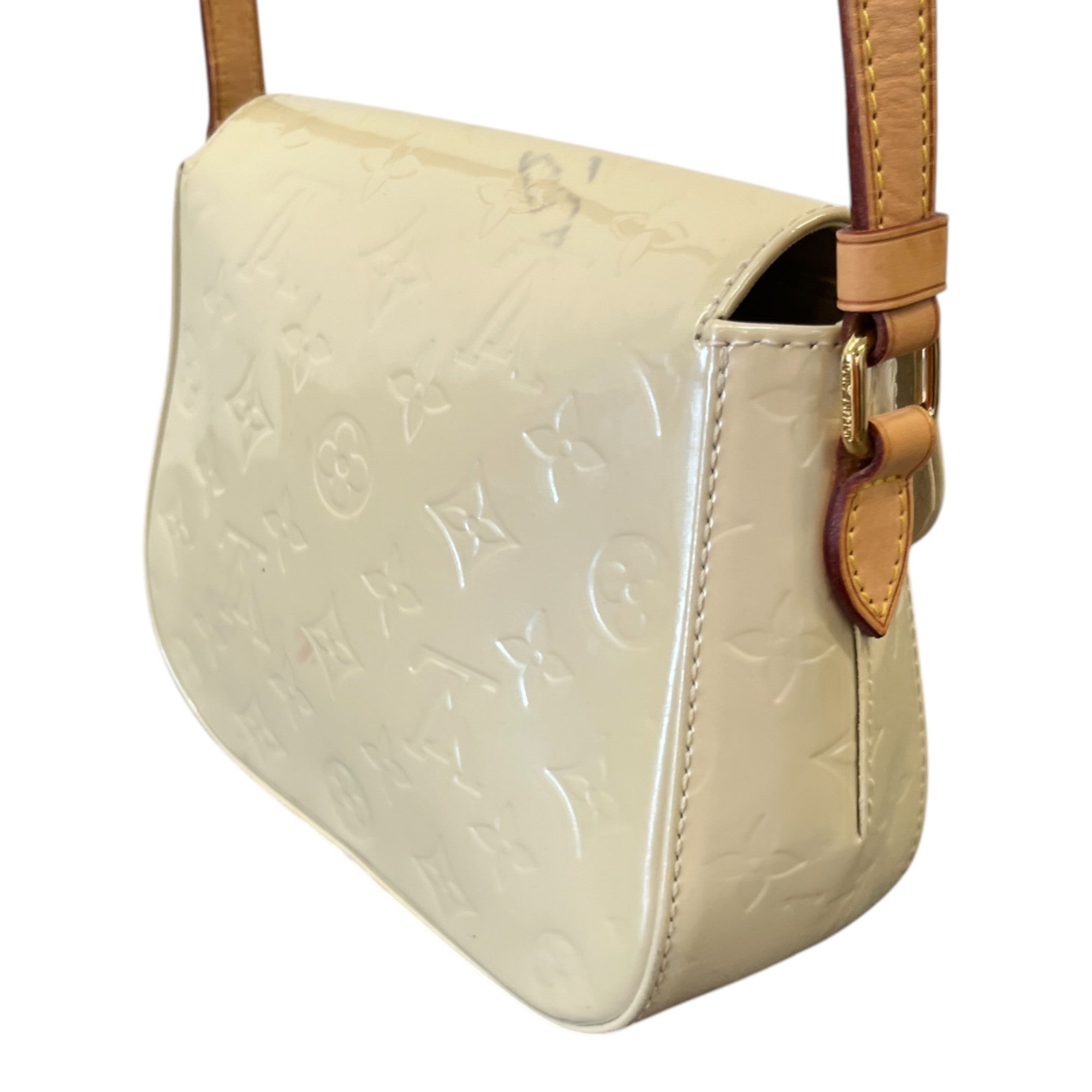 Women's Monogram Vernis Bellflower Gm Bag Cream