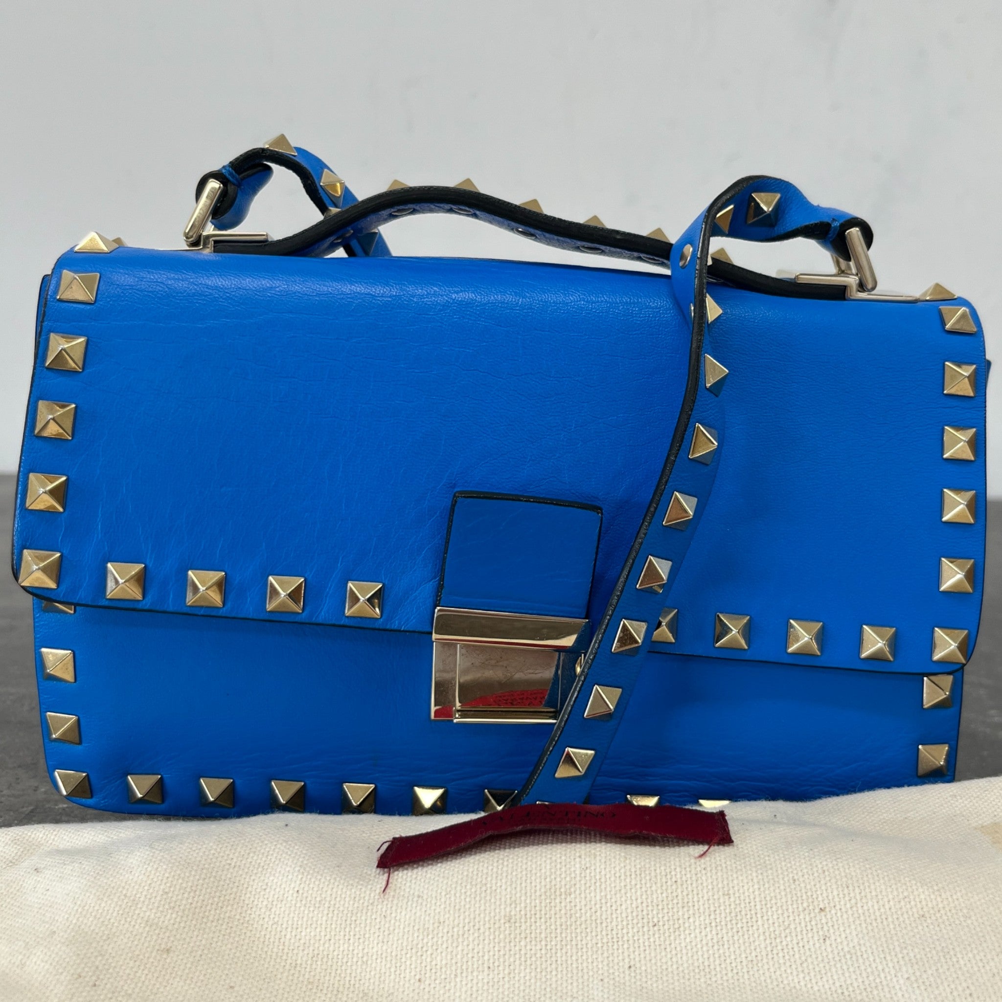 Women's Rockstud Flap Bag Blue