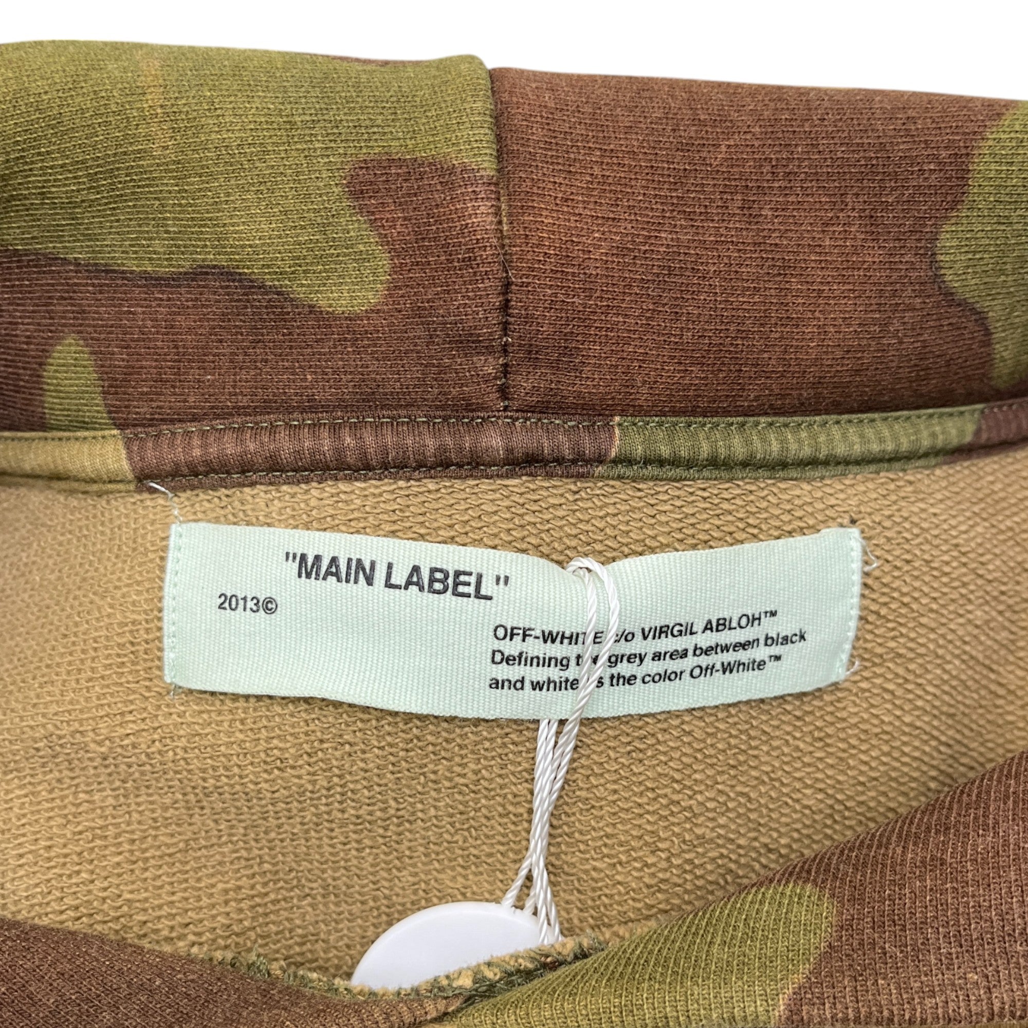 Men's Arrow Logo Hoodie Khaki Size XS