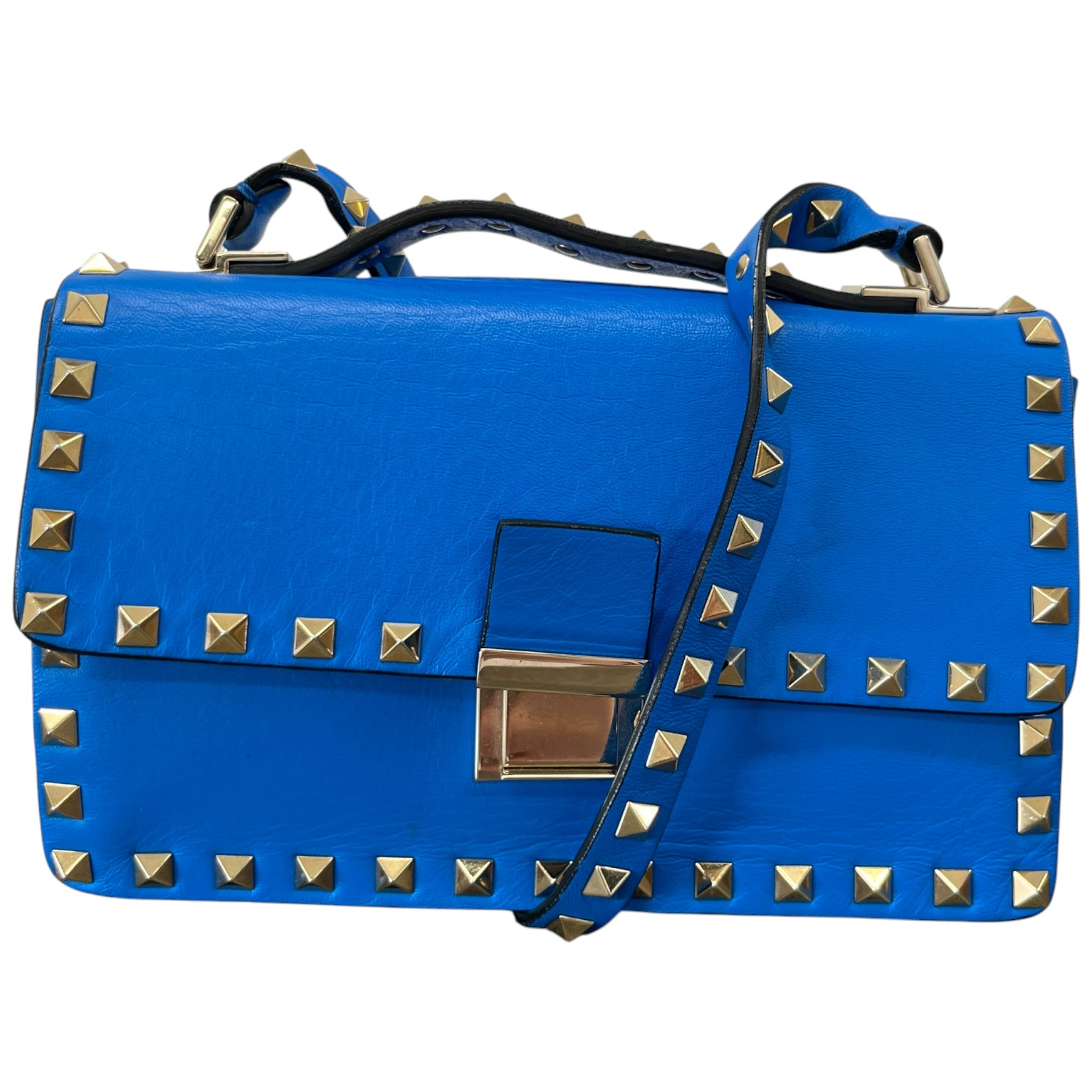 Women's Rockstud Flap Bag Blue