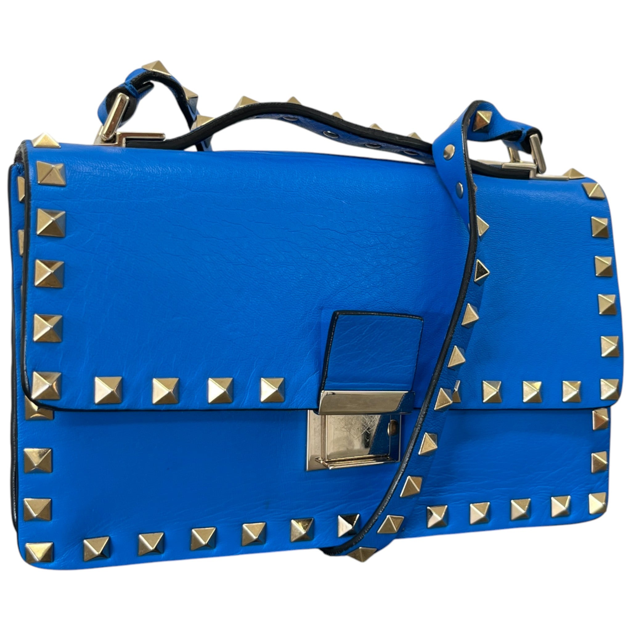 Women's Rockstud Flap Bag Blue