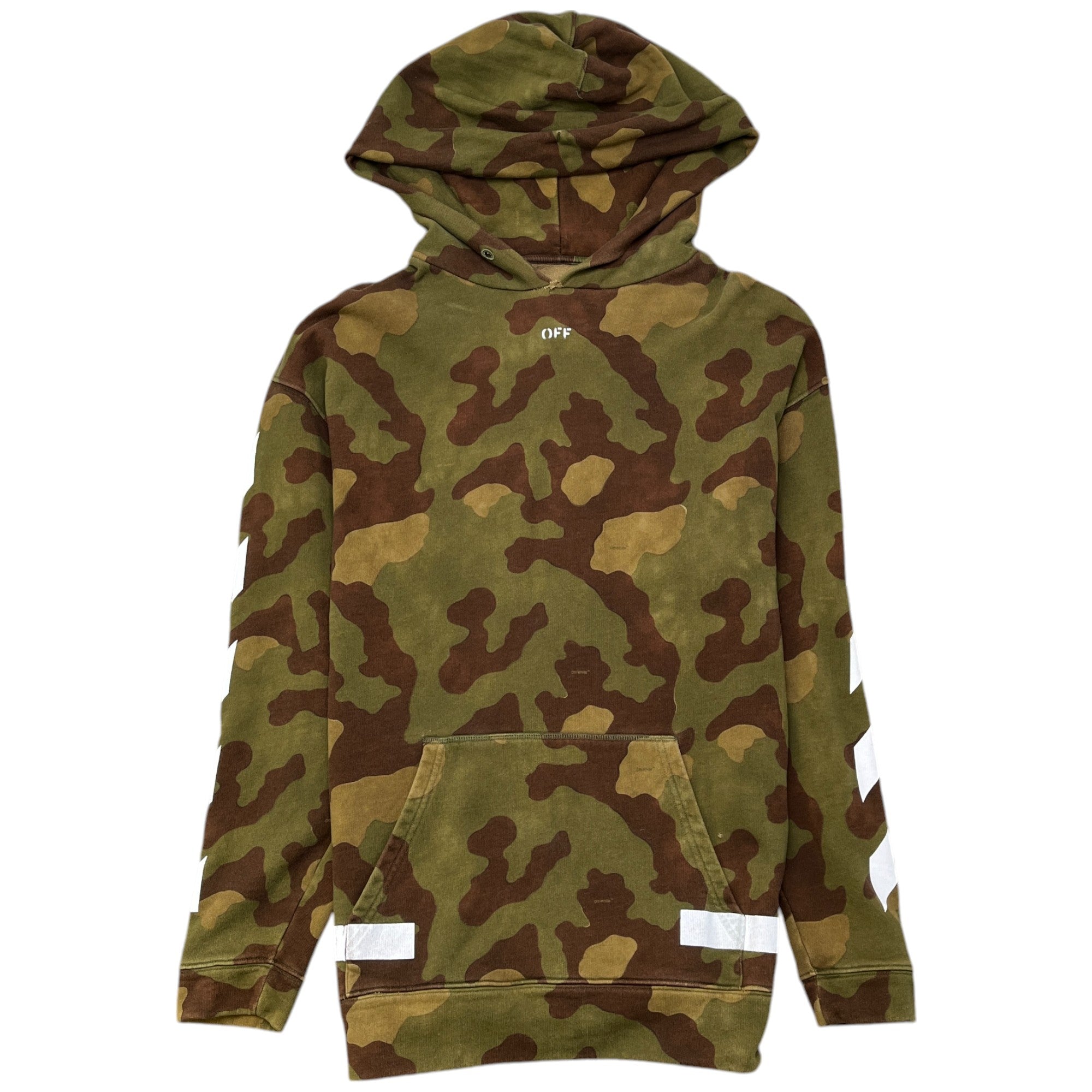 Men's Arrow Logo Hoodie Khaki Size XS