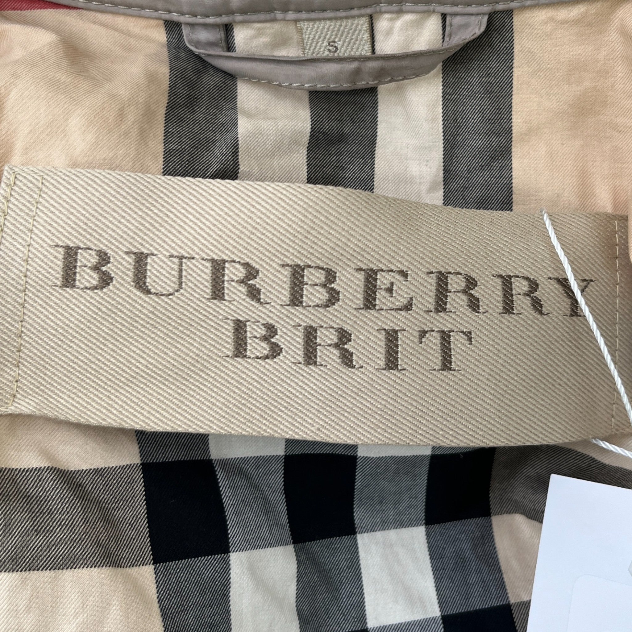 Men's Brit Trench Jacket Beige Size S