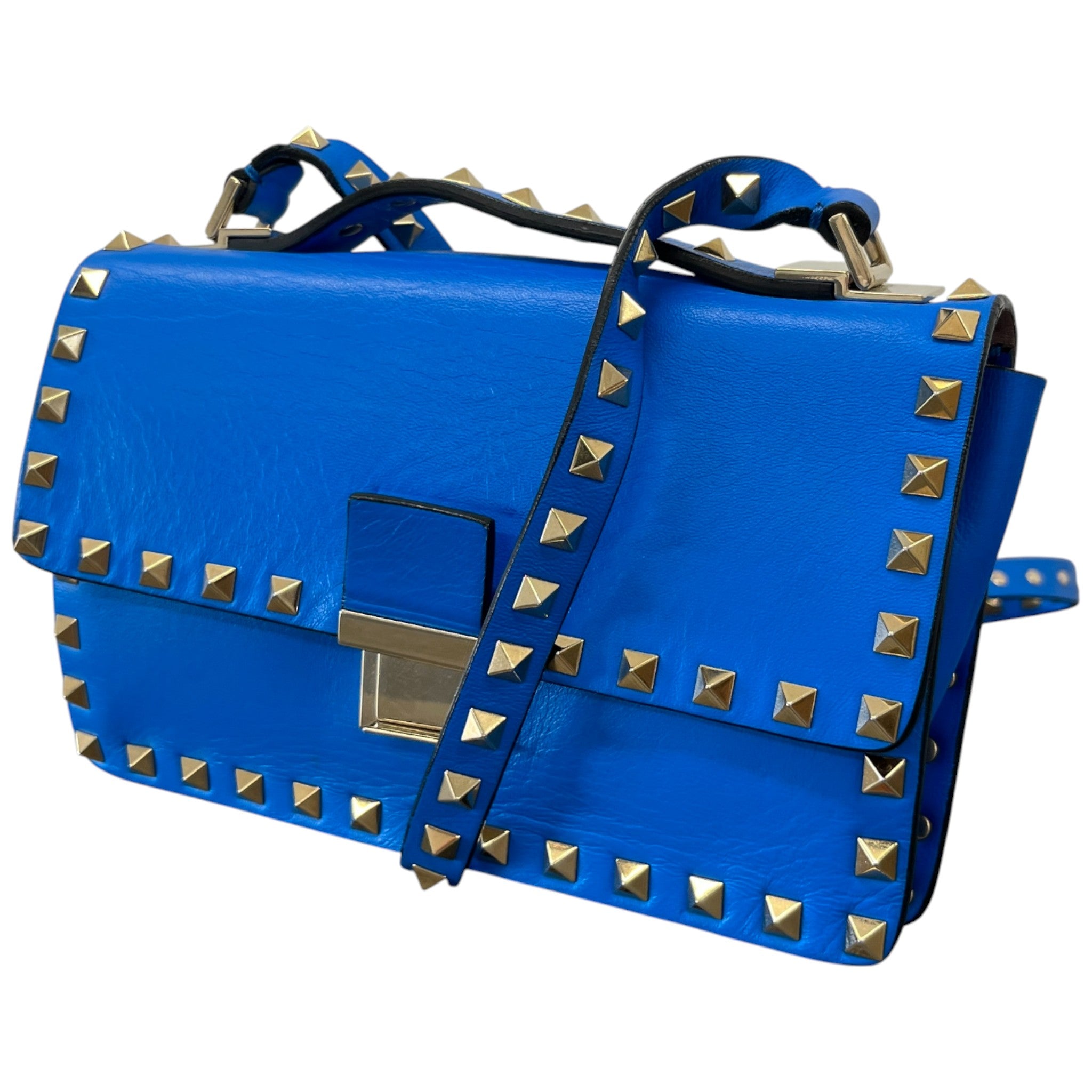 Women's Rockstud Flap Bag Blue