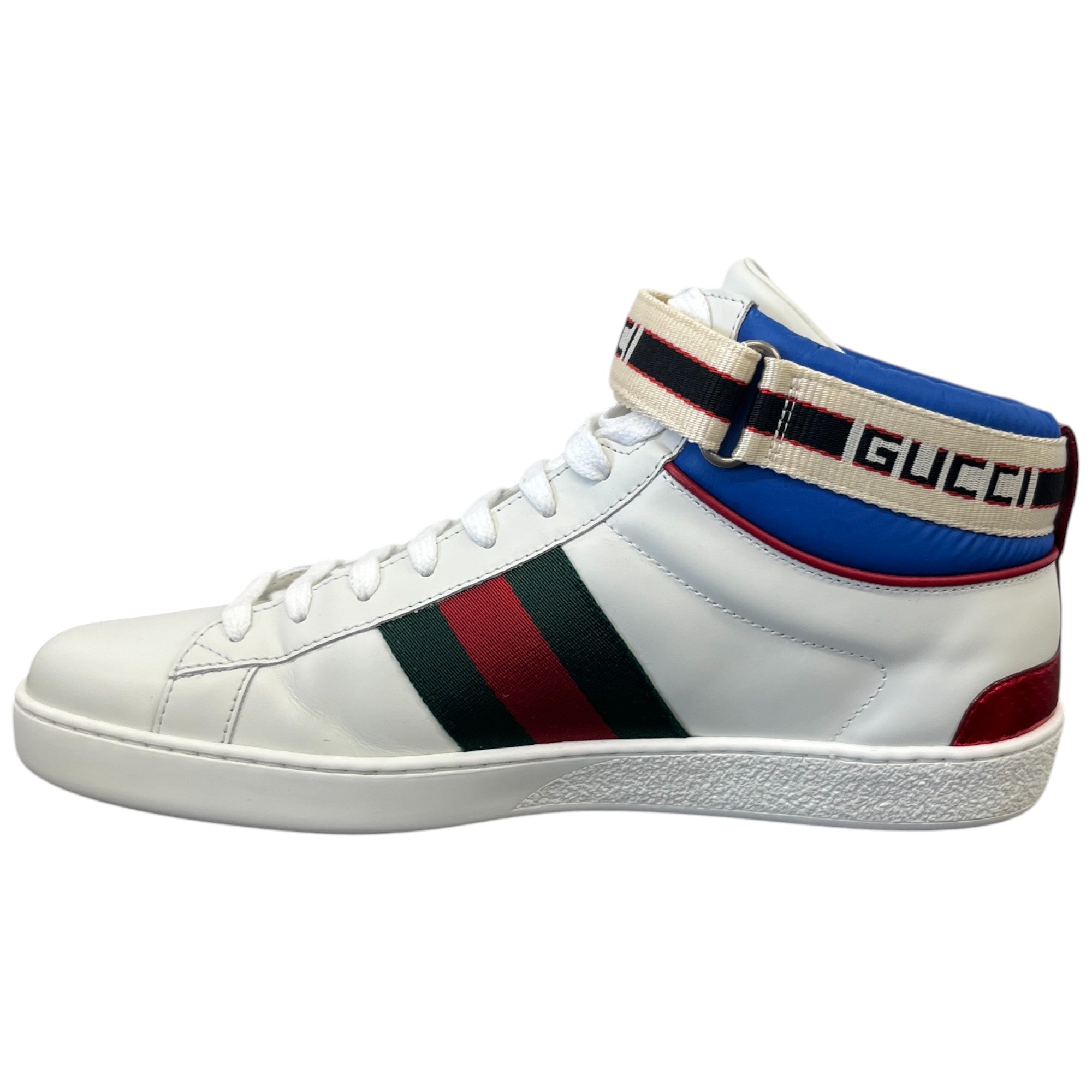 Men's Ace Stripe High Trainers White Size EU 41 / UK 7
